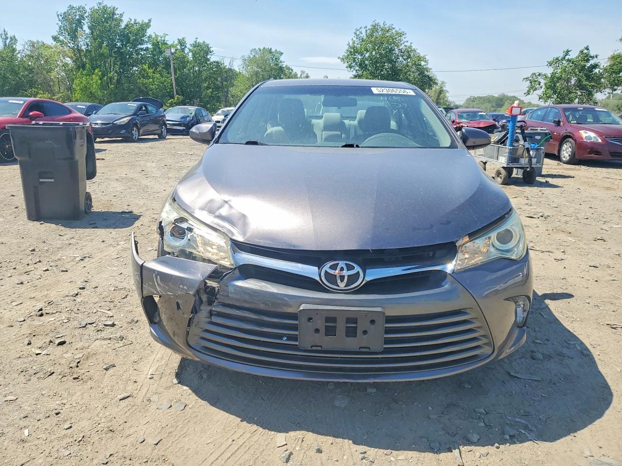 2015 Toyota Camry Le Gray vin: 4T4BF1FK5FR454091