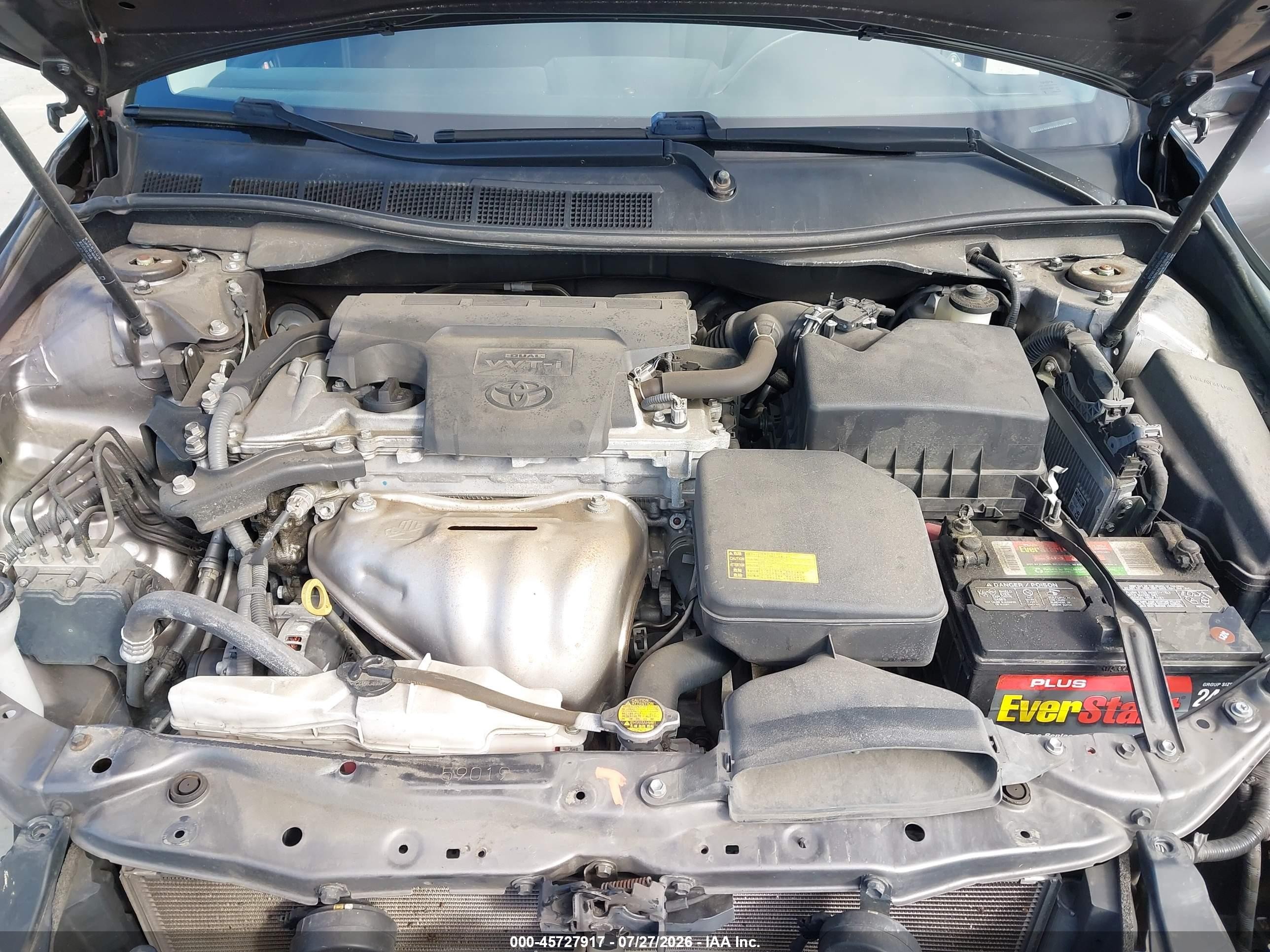 2015 Toyota Camry Le Gray vin: 4T4BF1FK5FR458495