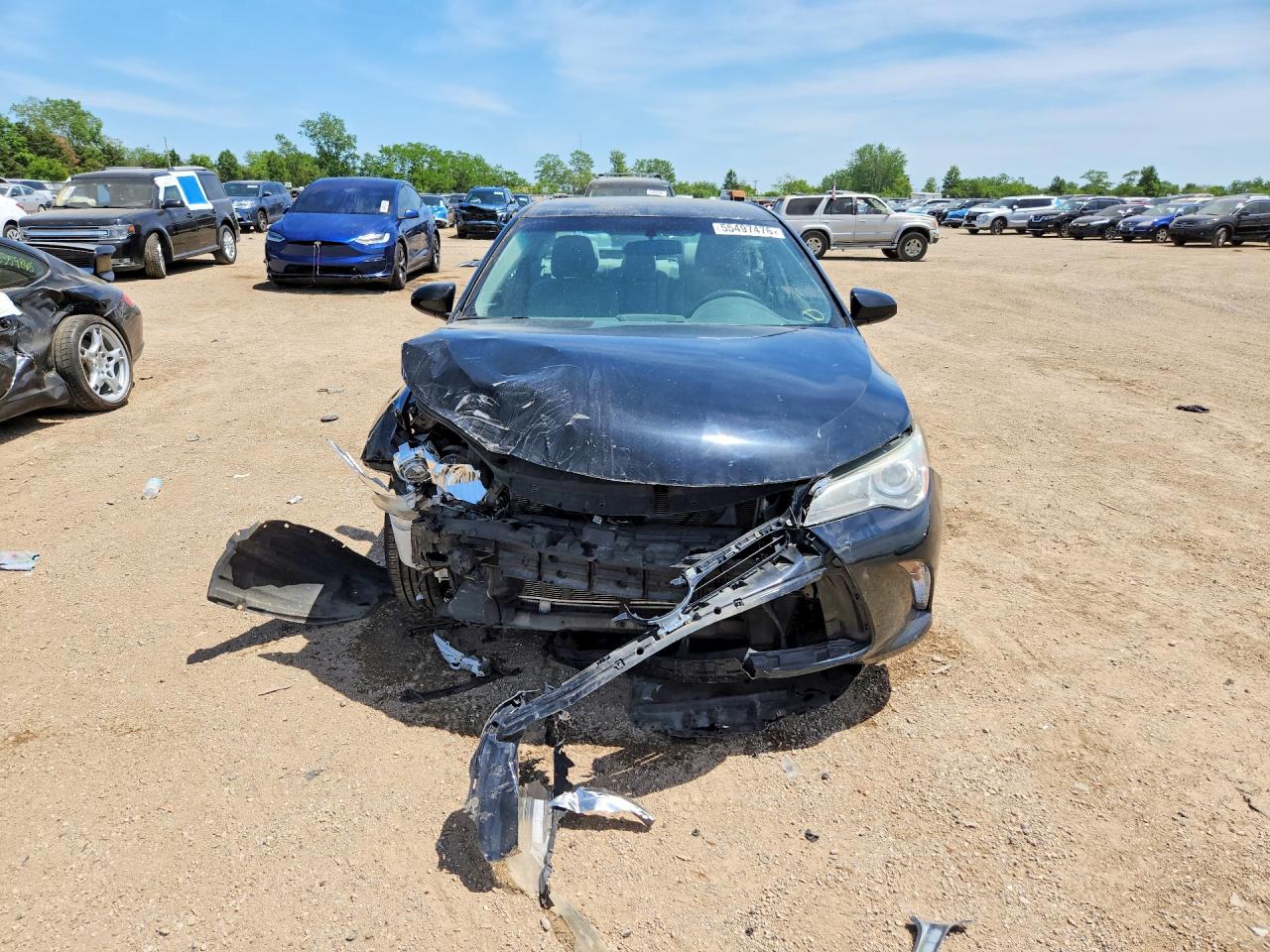 2015 Toyota Camry Le Black vin: 4T4BF1FK5FR468198