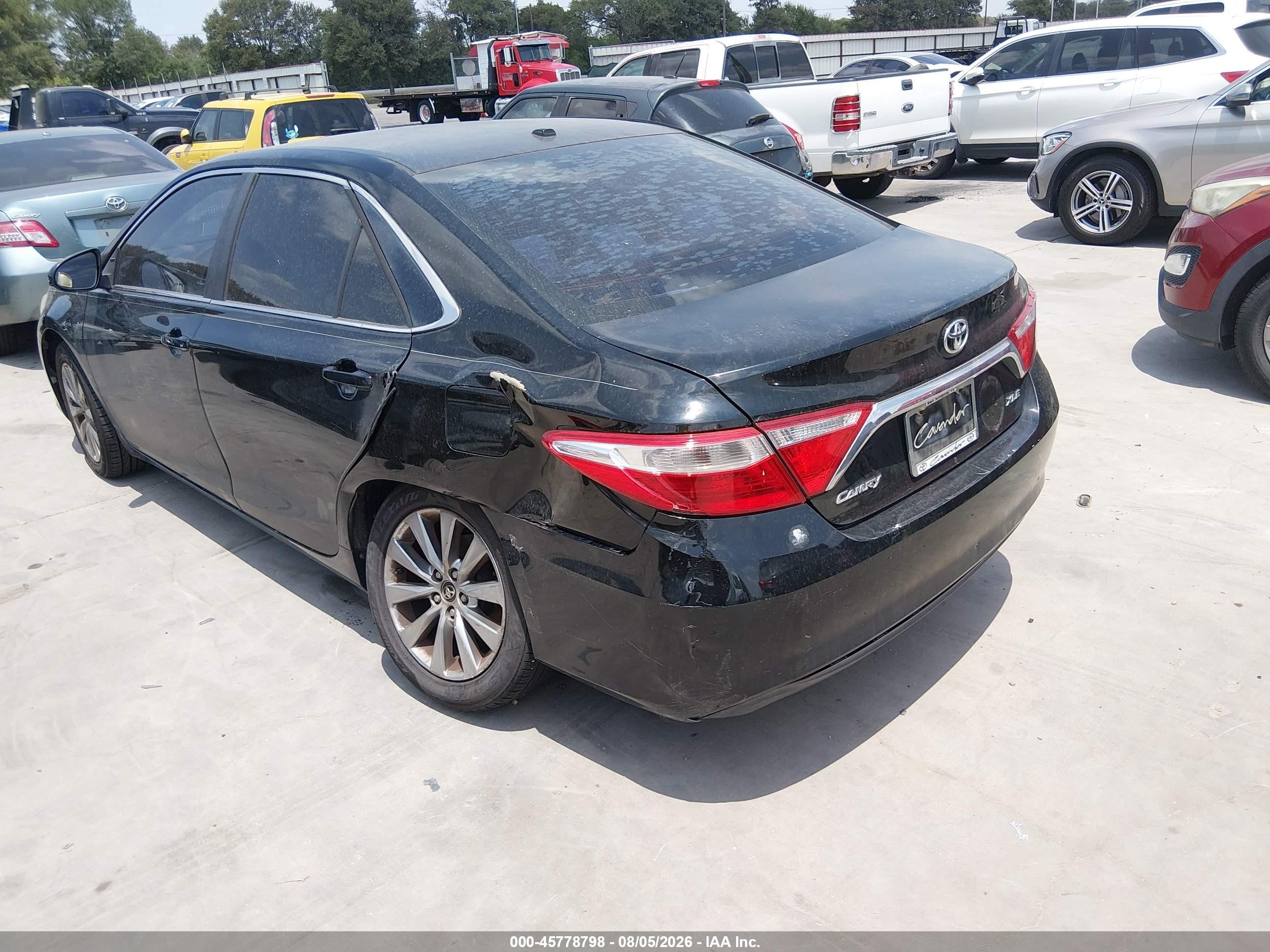 2015 Toyota Camry Xle Black vin: 4T4BF1FK5FR470081