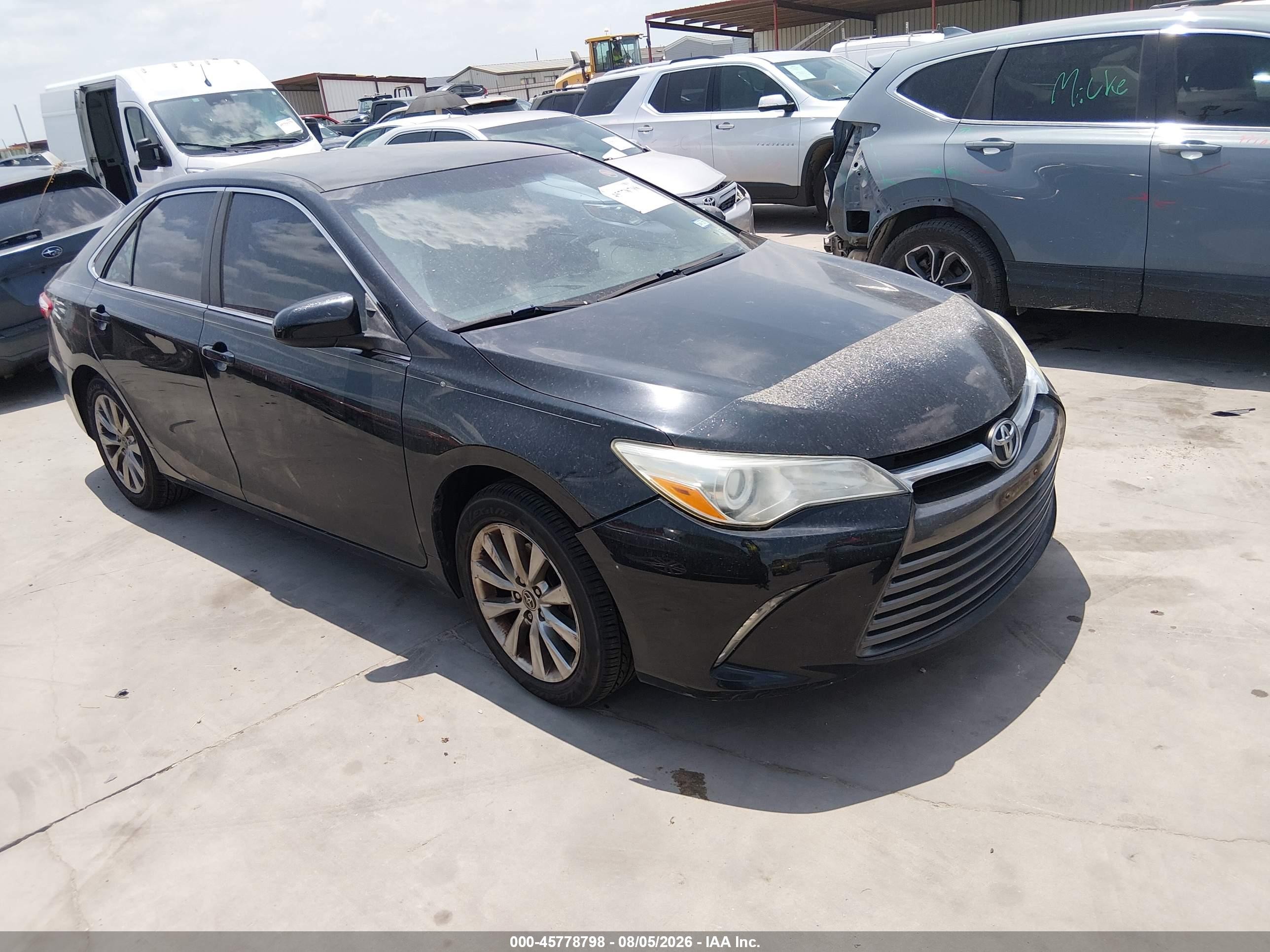 2015 Toyota Camry Xle Черный vin: 4T4BF1FK5FR470081