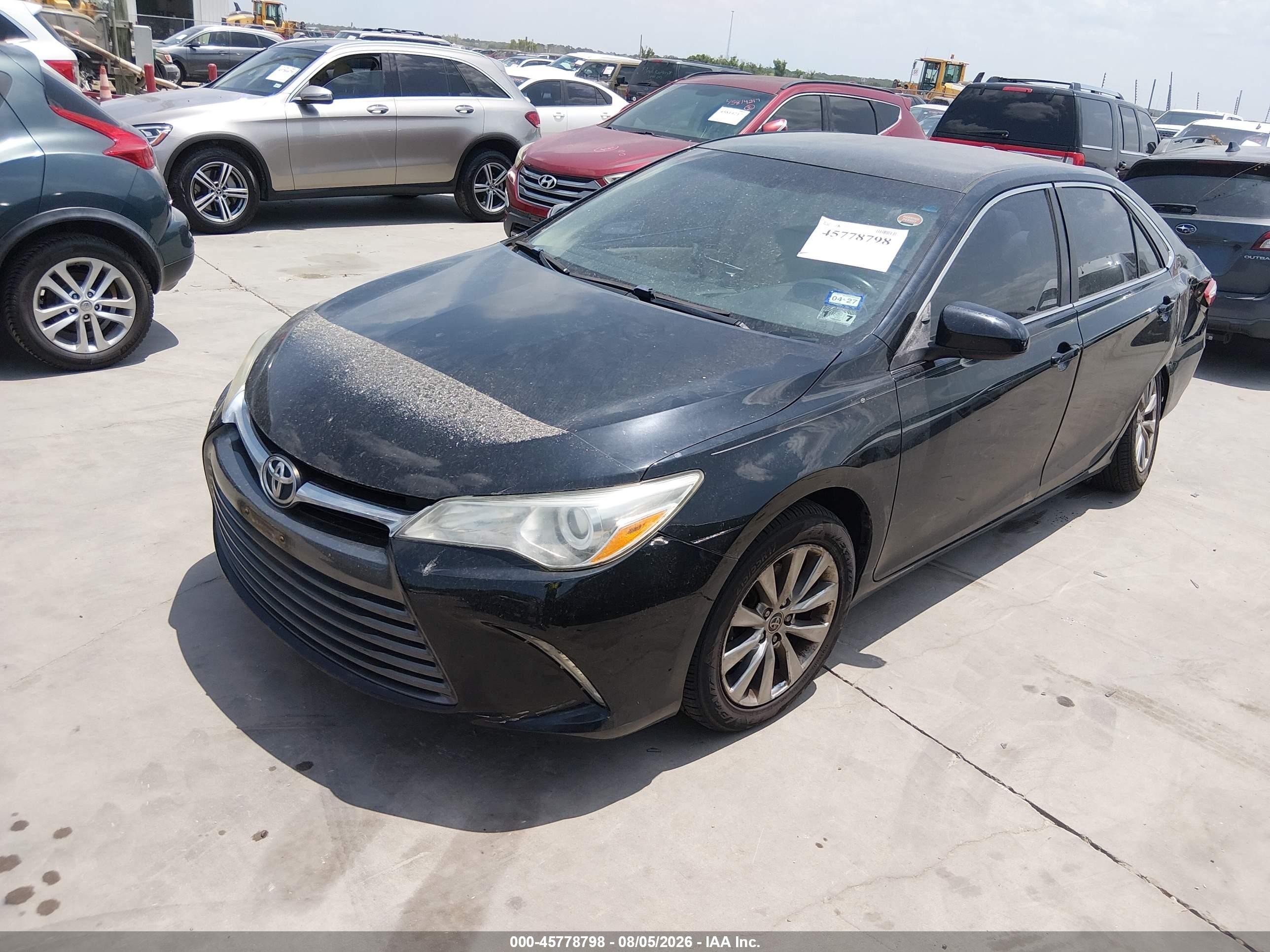2015 Toyota Camry Xle Black vin: 4T4BF1FK5FR470081