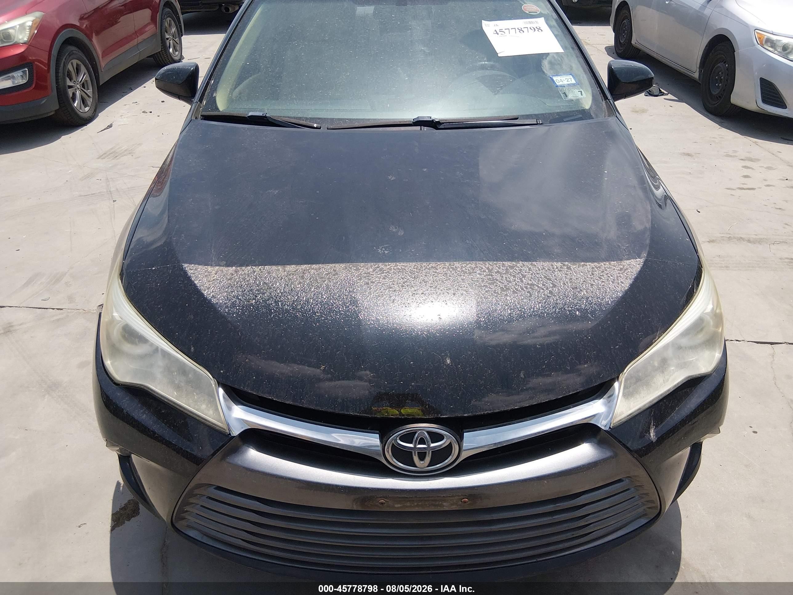 2015 Toyota Camry Xle Black vin: 4T4BF1FK5FR470081