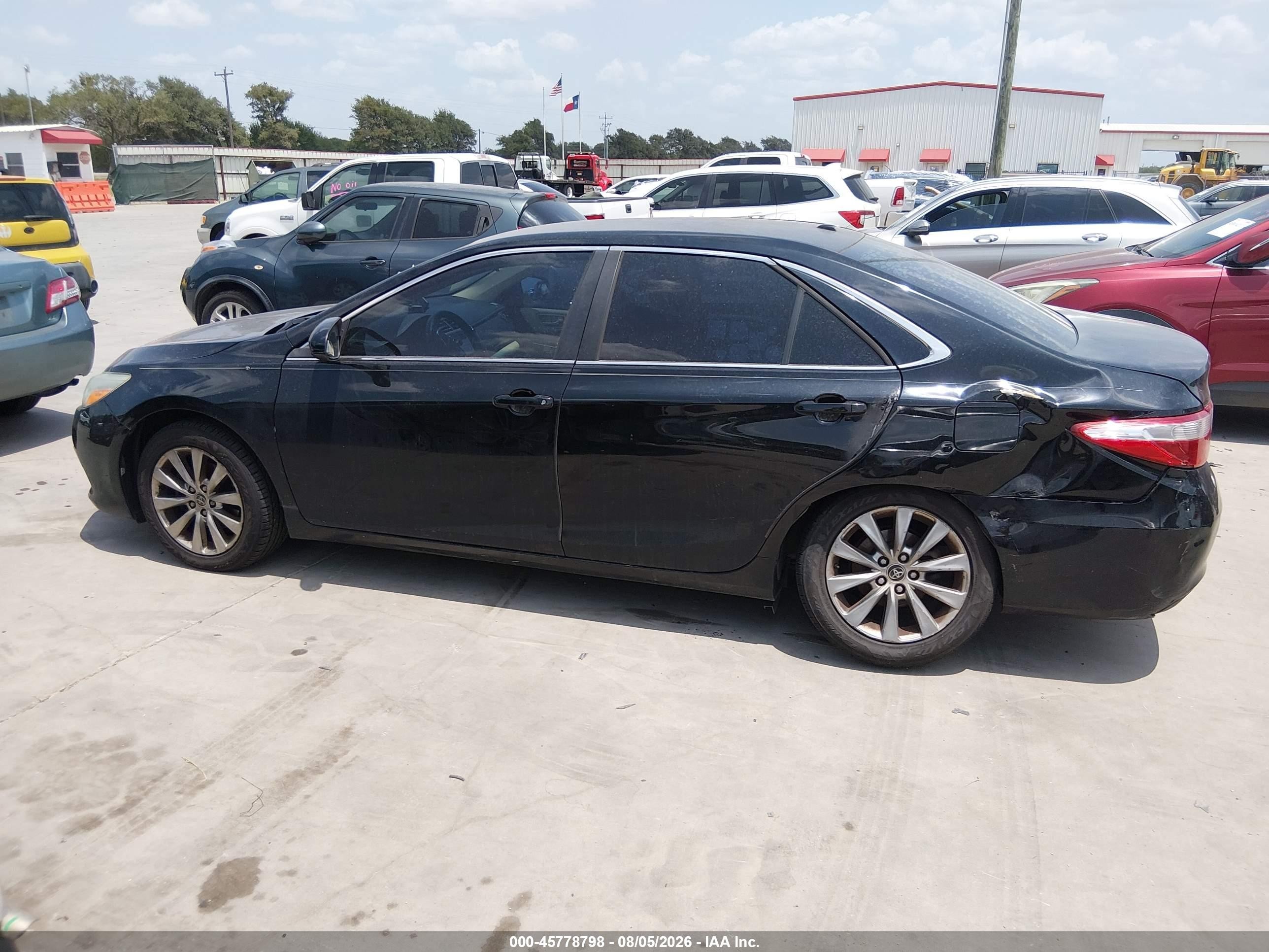 2015 Toyota Camry Xle Black vin: 4T4BF1FK5FR470081