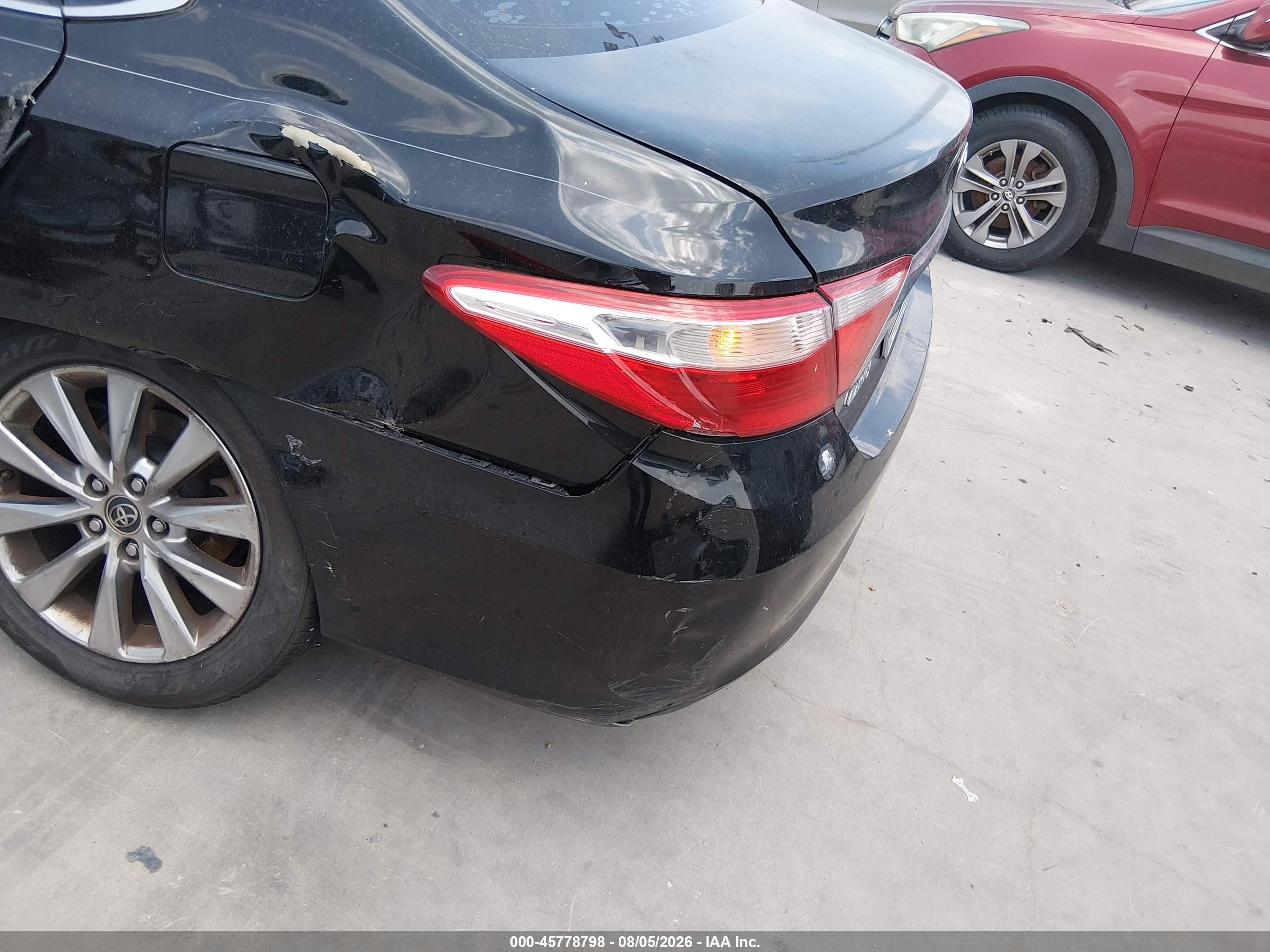 2015 Toyota Camry Xle Black vin: 4T4BF1FK5FR470081
