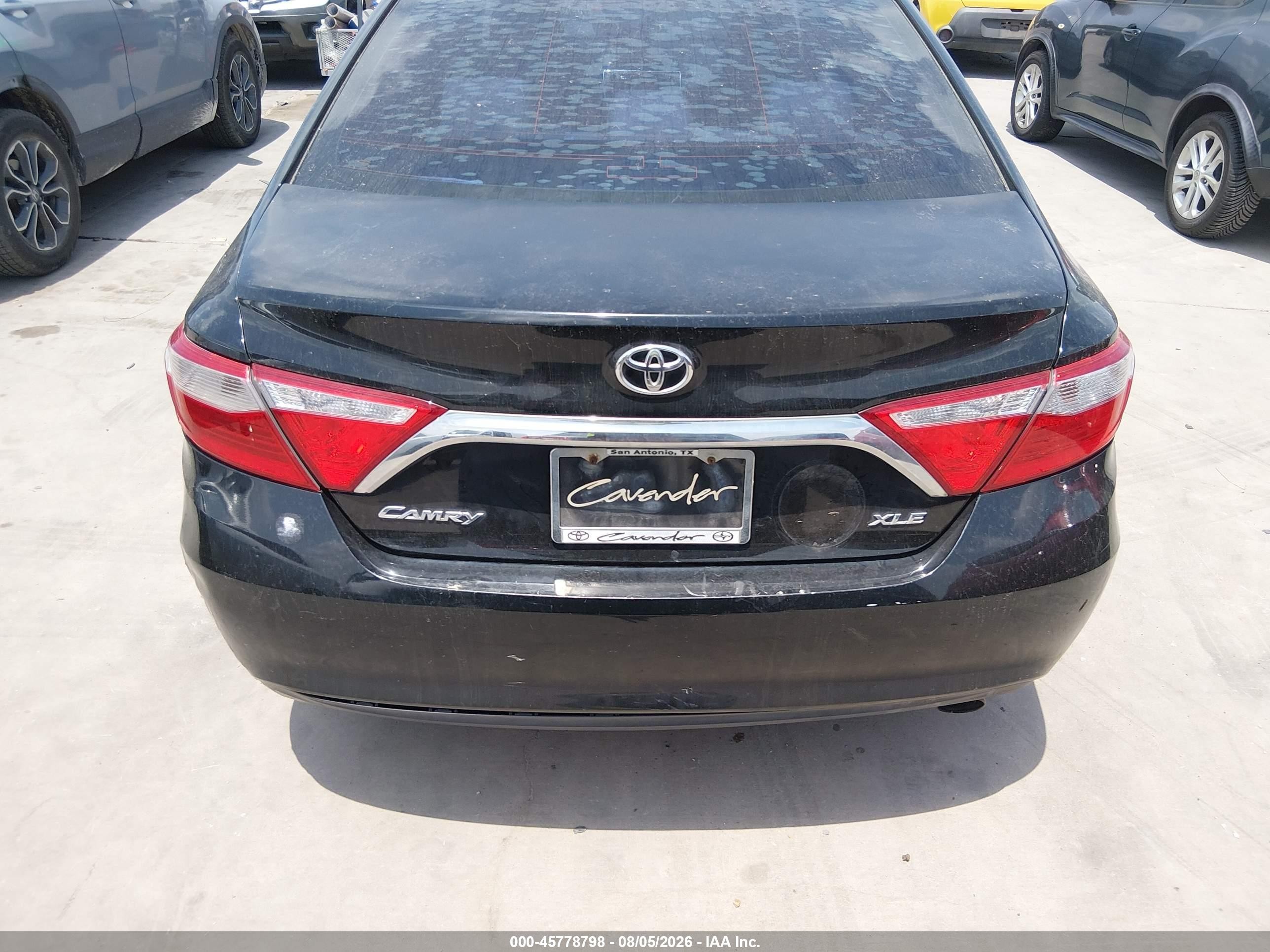 2015 Toyota Camry Xle Black vin: 4T4BF1FK5FR470081