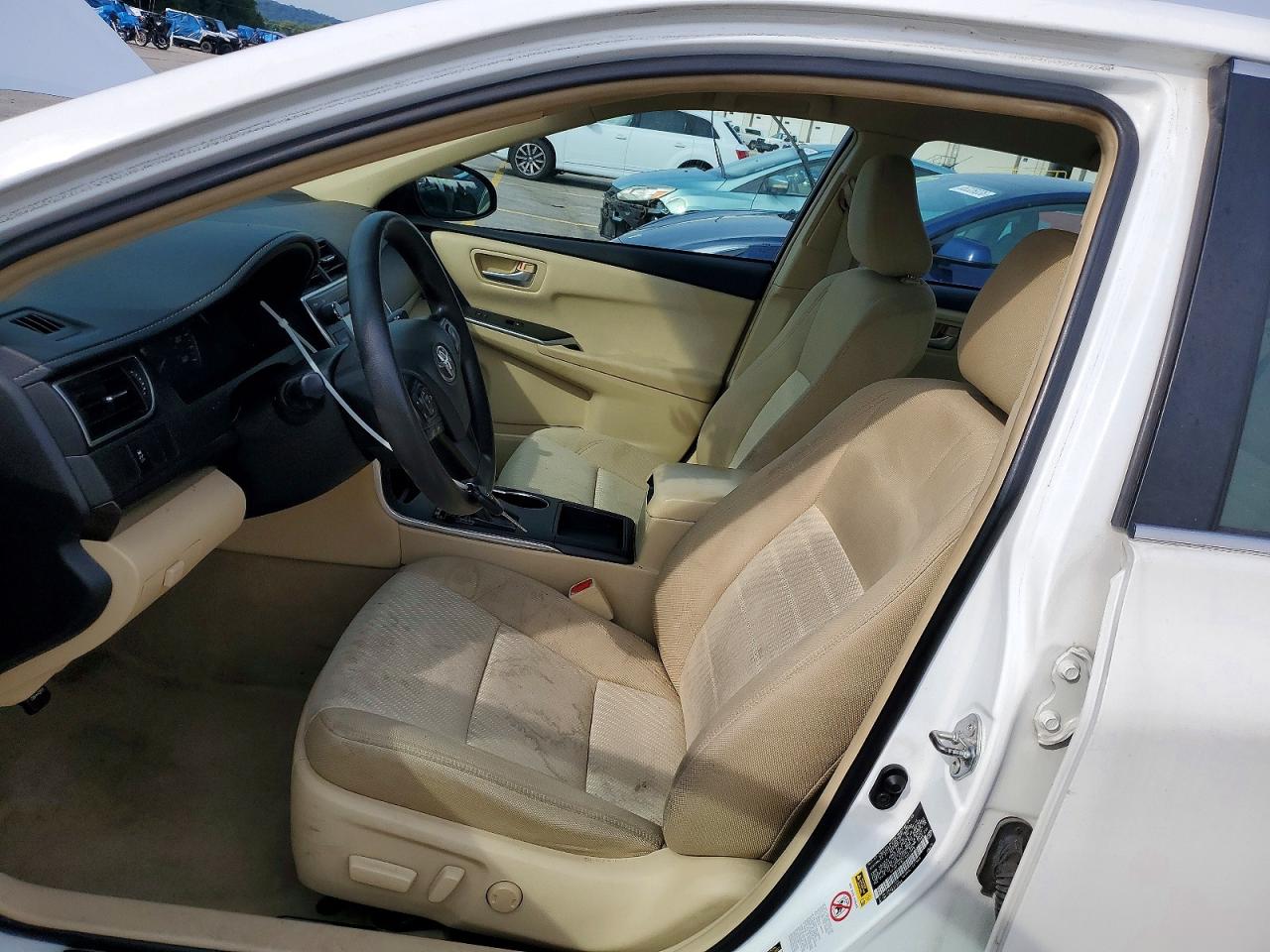 2015 Toyota Camry Le White vin: 4T4BF1FK5FR507548