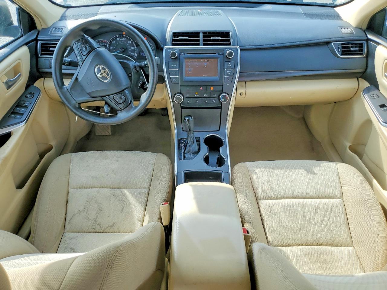 2015 Toyota Camry Le White vin: 4T4BF1FK5FR507548