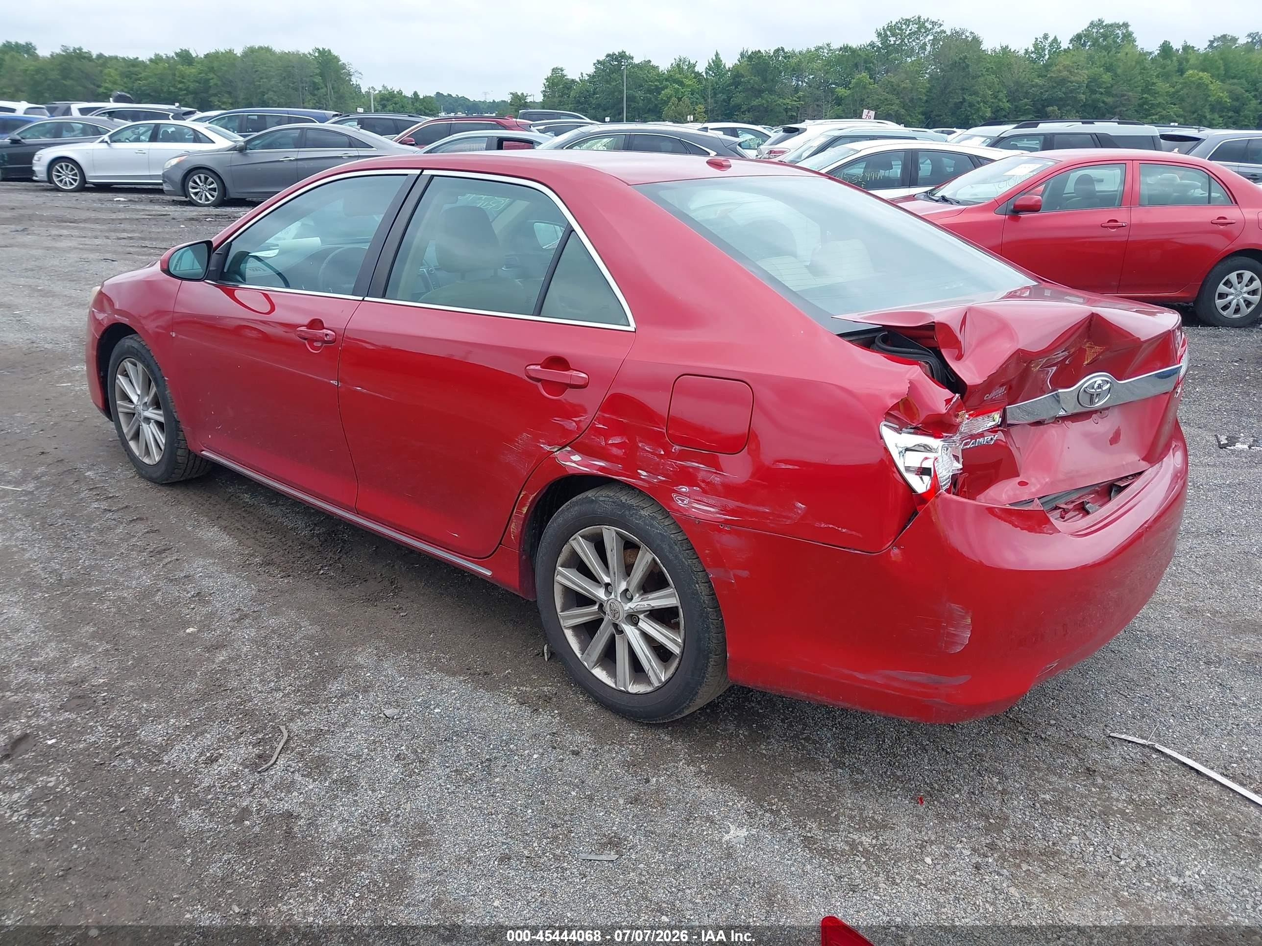 2012 Toyota Camry Xle Красный vin: 4T4BF1FK6CR169928