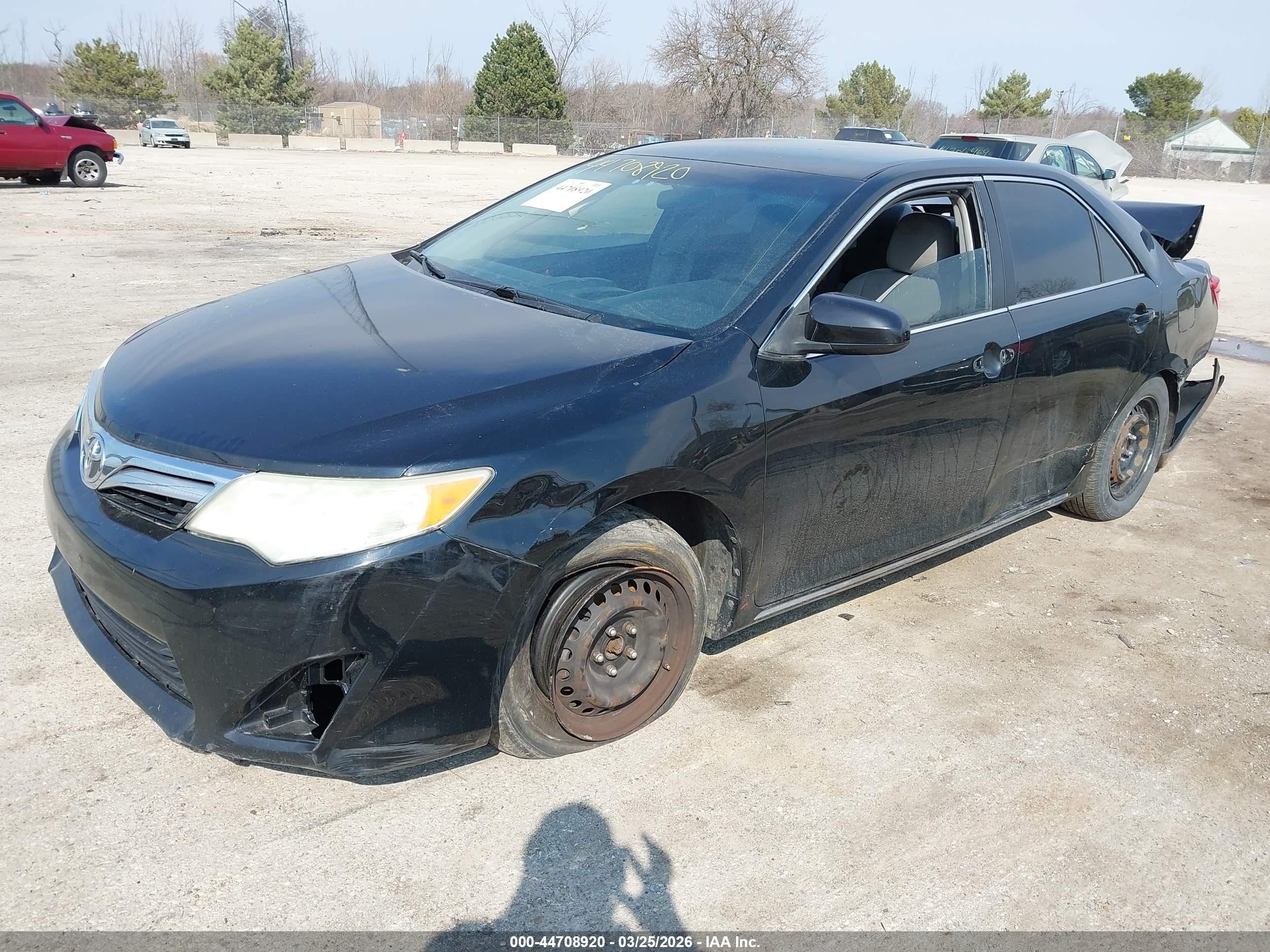2012 Toyota Camry Le Black vin: 4T4BF1FK6CR171422