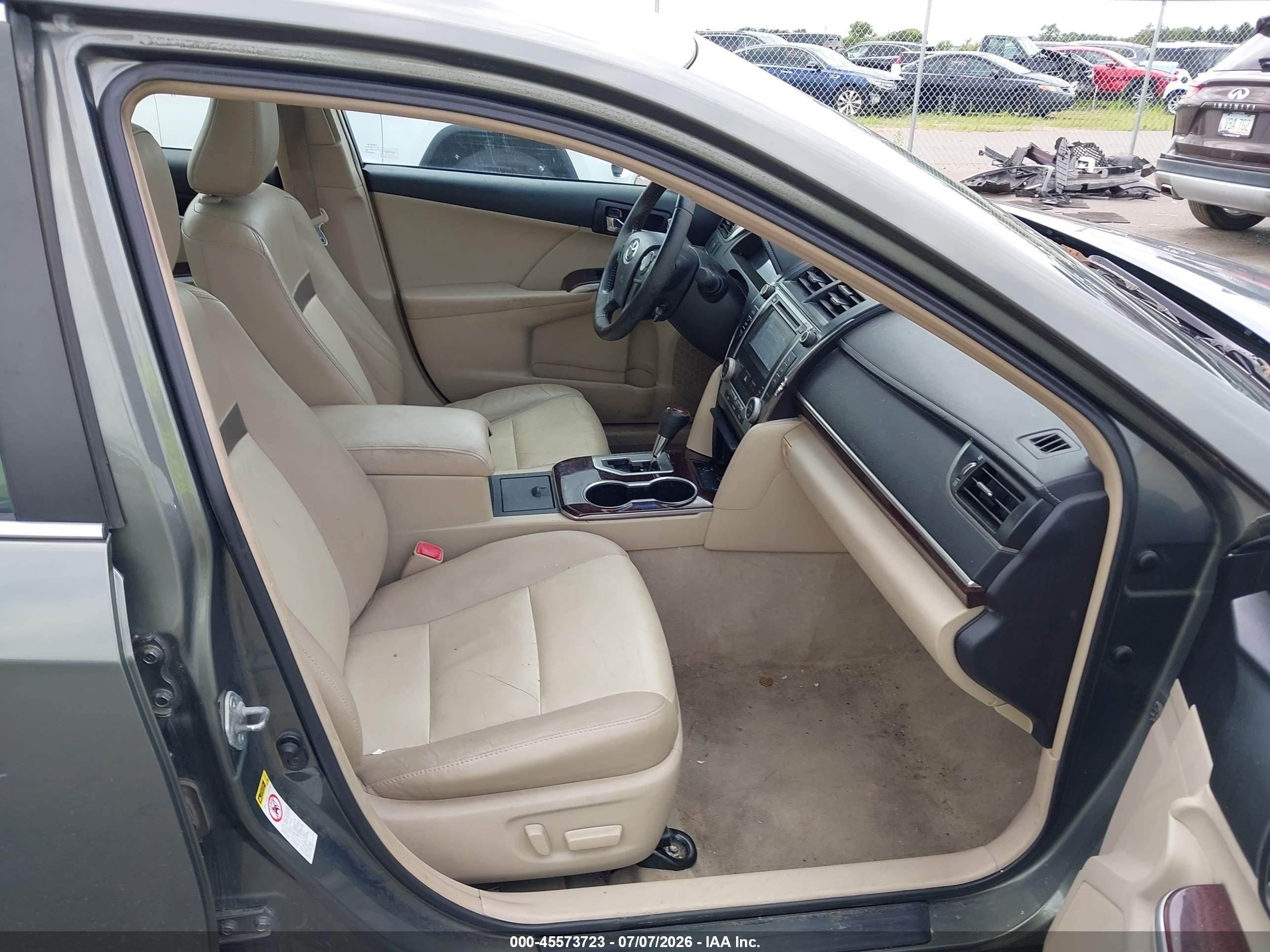 2012 Toyota Camry Xle Gray vin: 4T4BF1FK6CR204452