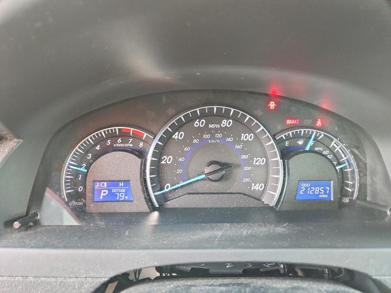 2012 Toyota Camry Xle Black vin: 4T4BF1FK6CR209215