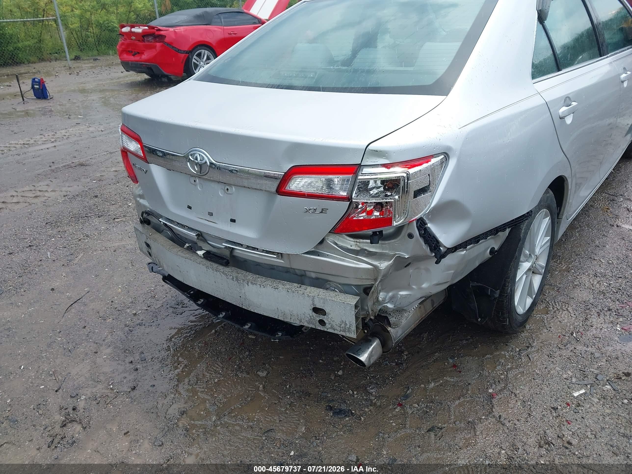 2012 Toyota Camry Xle Silver vin: 4T4BF1FK6CR220800