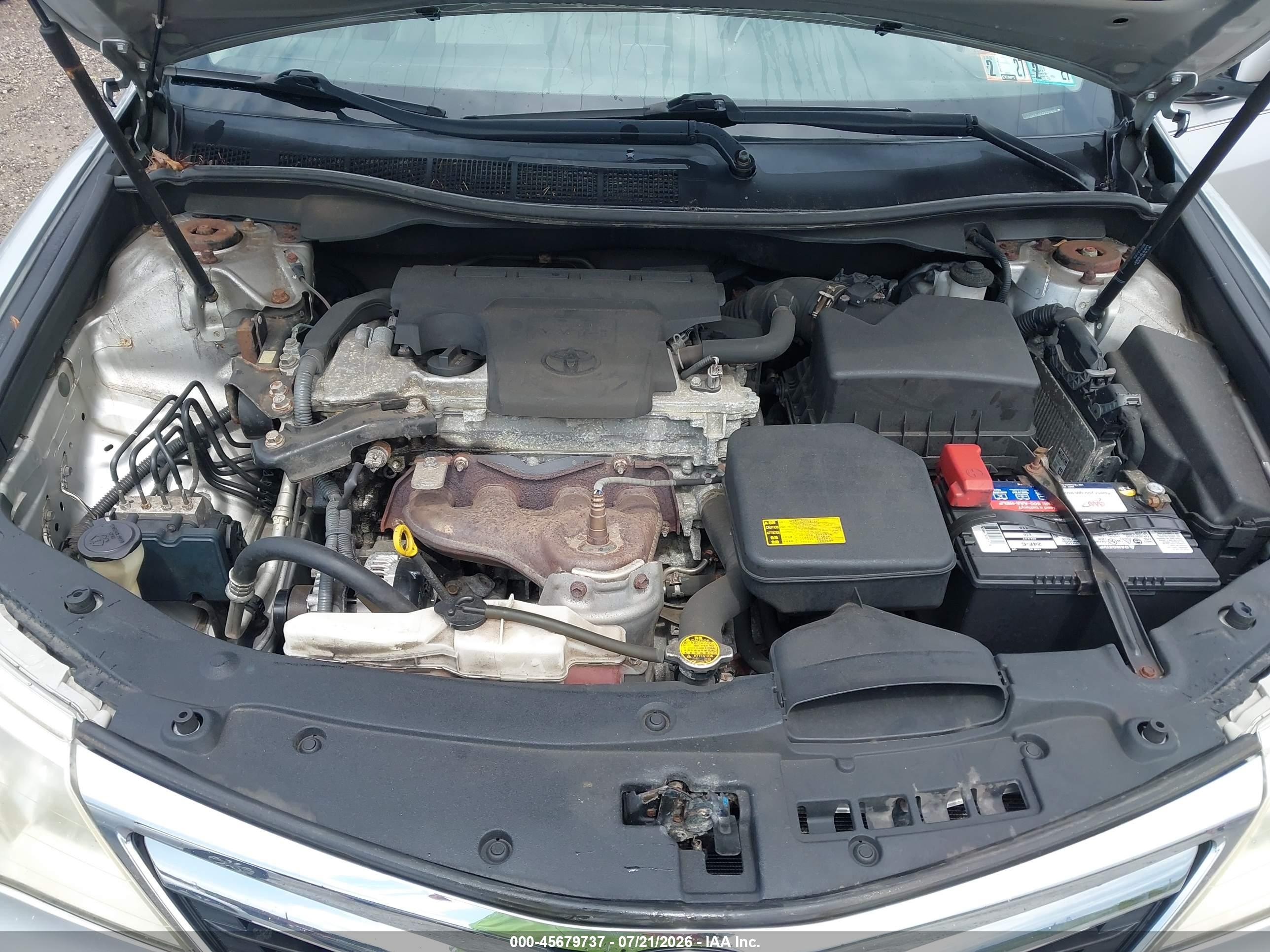 2012 Toyota Camry Xle Silver vin: 4T4BF1FK6CR220800