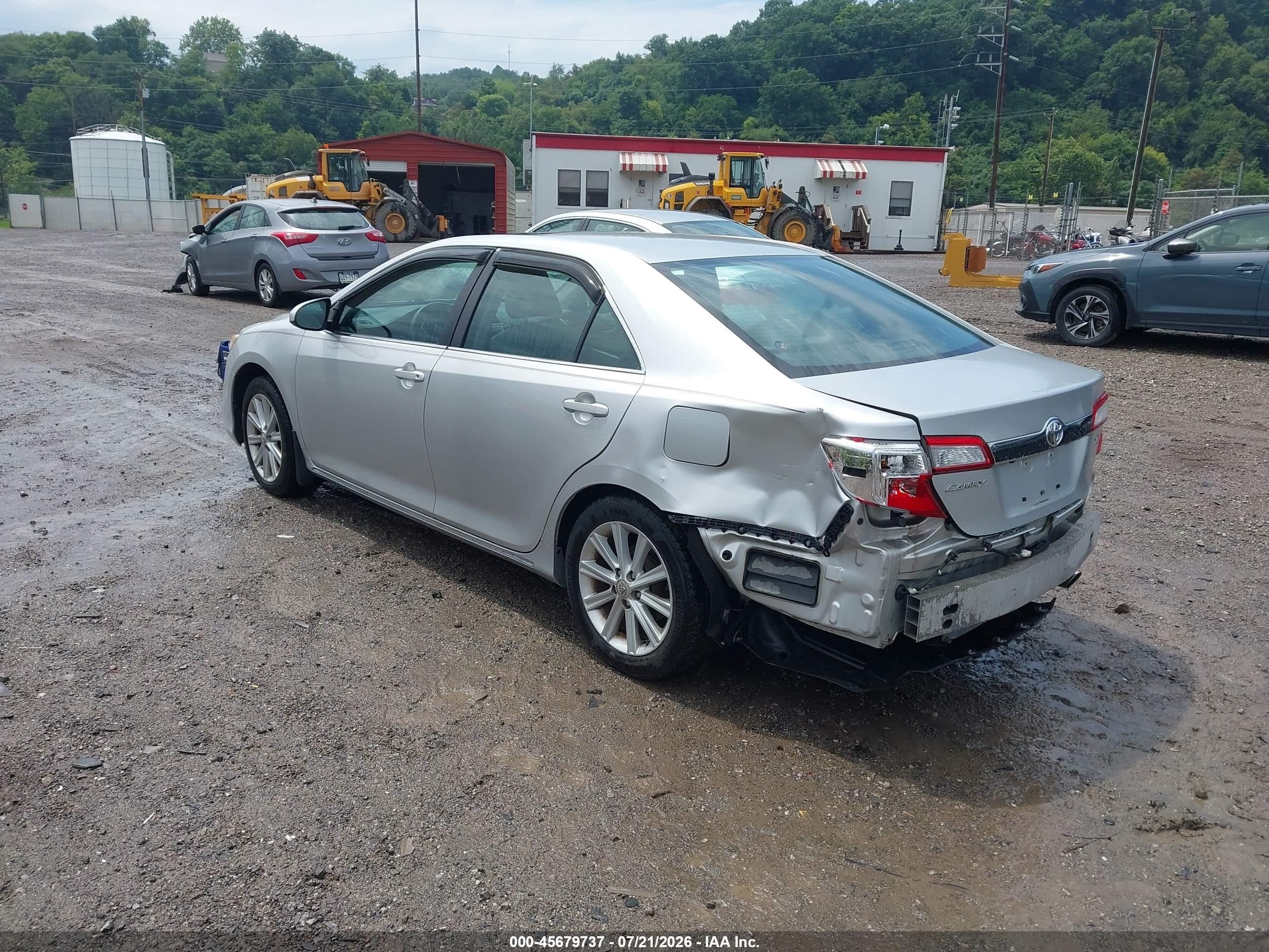 2012 Toyota Camry Xle Silver vin: 4T4BF1FK6CR220800