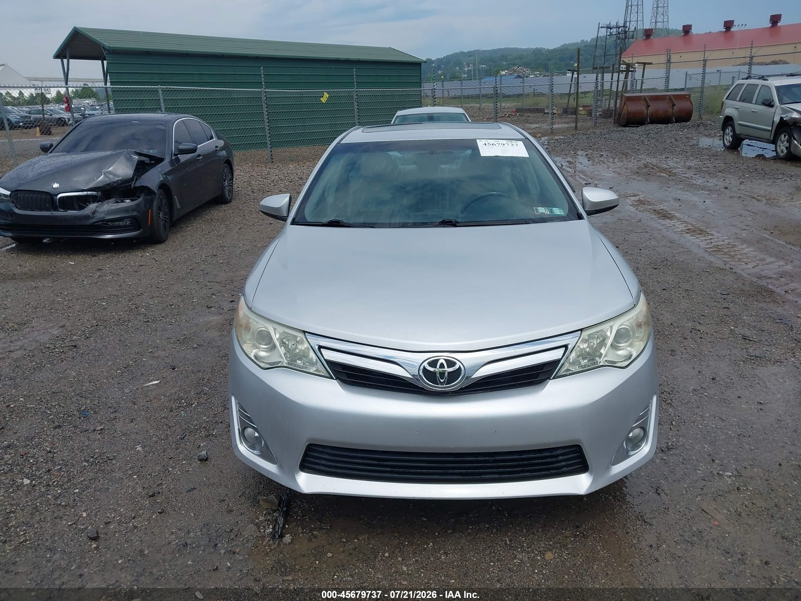 2012 Toyota Camry Xle Silver vin: 4T4BF1FK6CR220800