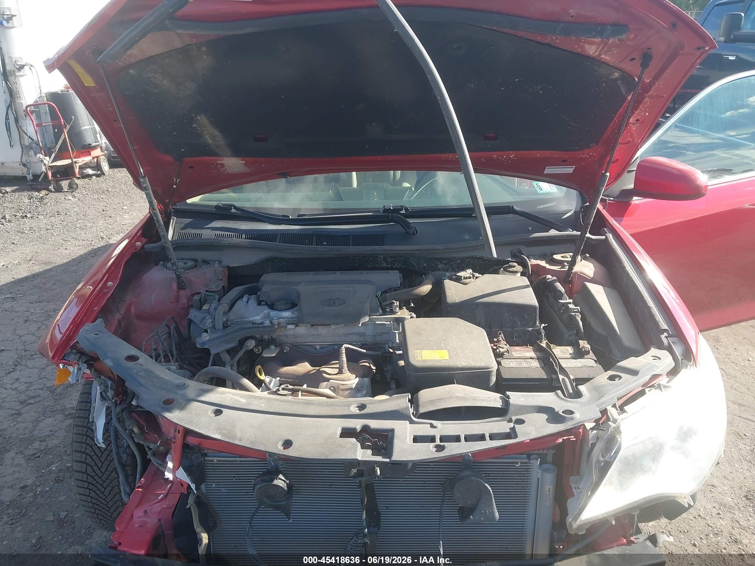 2013 Toyota Camry Le Red vin: 4T4BF1FK6DR287074