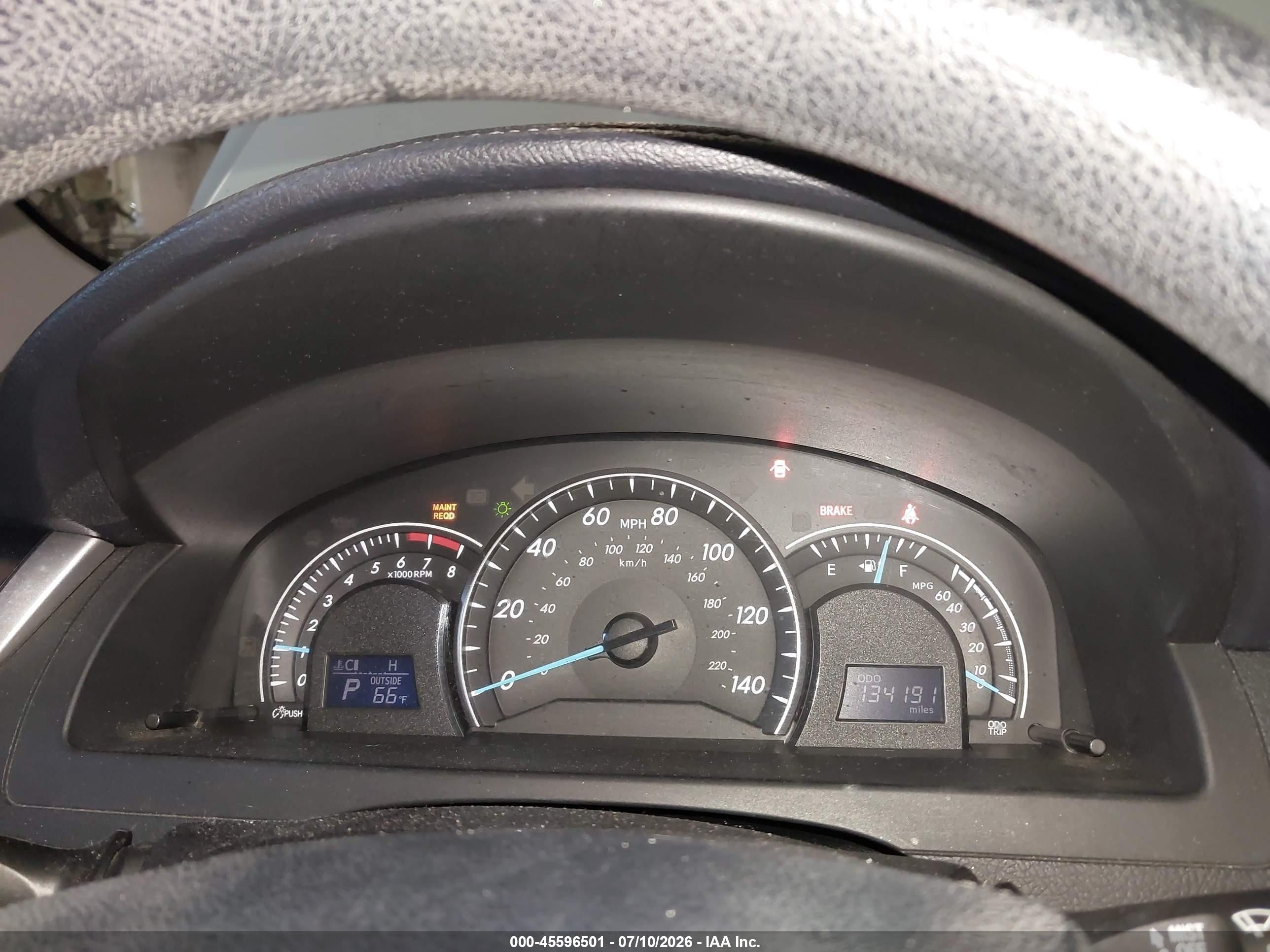 2013 Toyota Camry Le Белый vin: 4T4BF1FK6DR296213