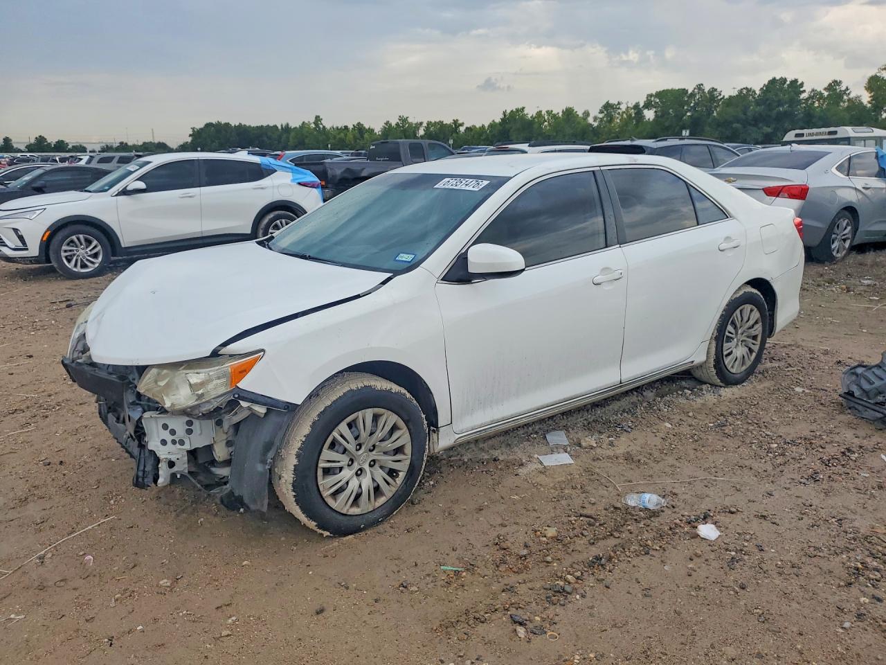 2013 Toyota Camry Le Белый vin: 4T4BF1FK6DR309512