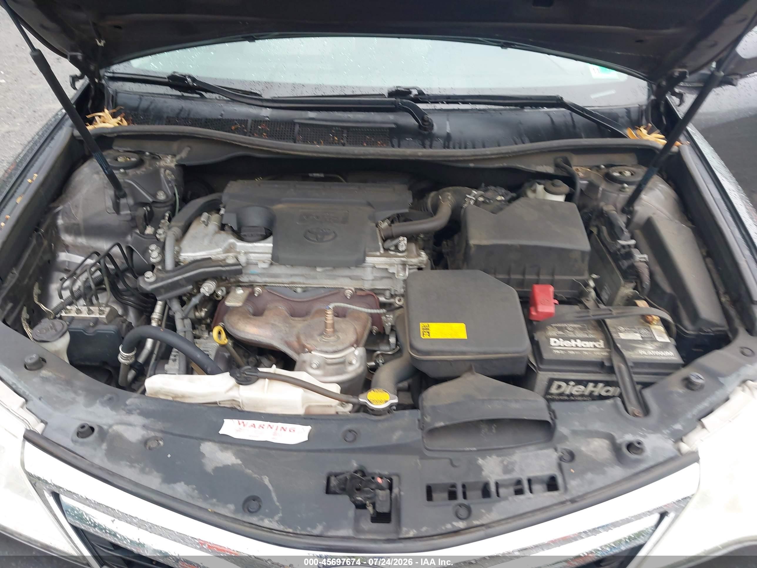 2013 Toyota Camry Le Gray vin: 4T4BF1FK6DR319831