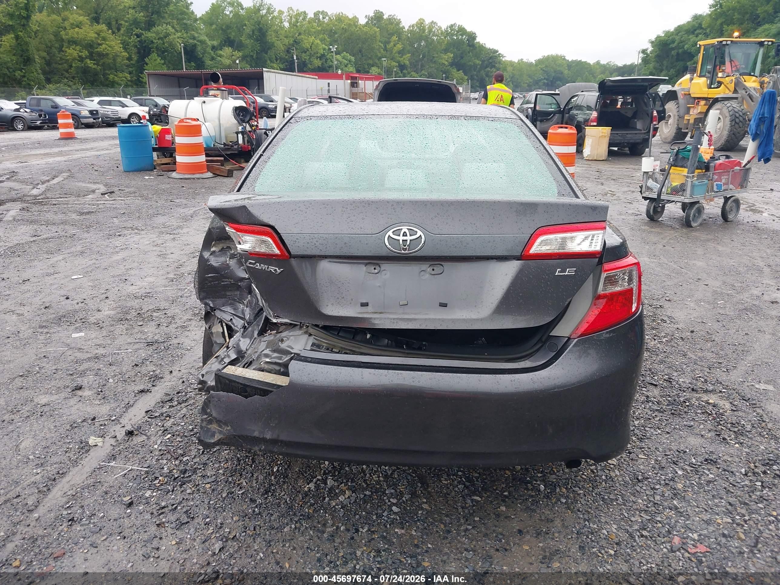 2013 Toyota Camry Le Gray vin: 4T4BF1FK6DR319831