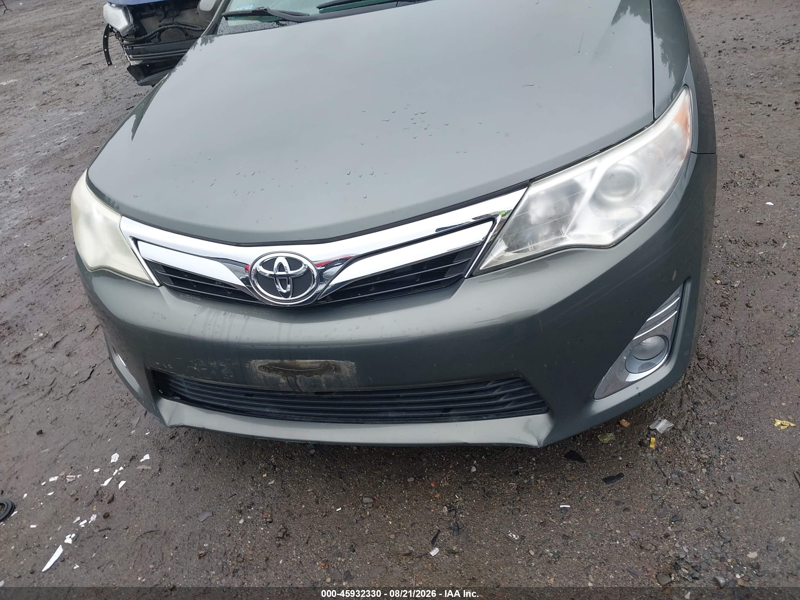 2013 Toyota Camry Xle Green vin: 4T4BF1FK6DR331493