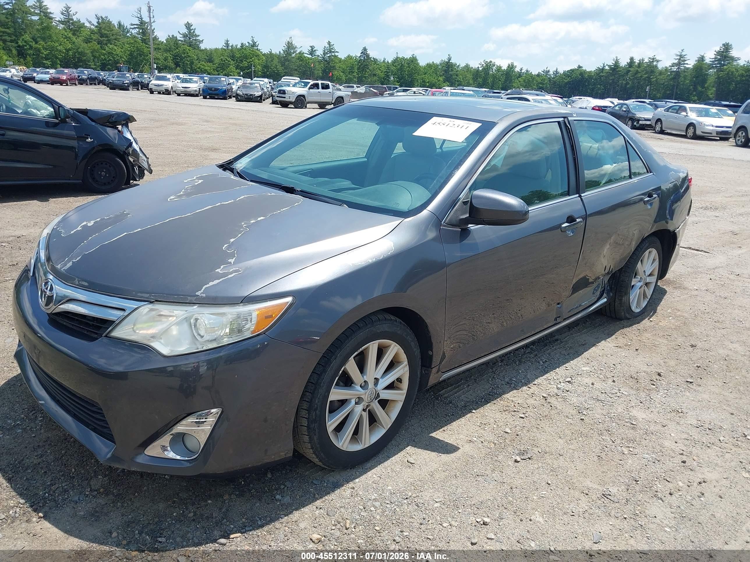 2013 Toyota Camry Xle Серый vin: 4T4BF1FK6DR336144