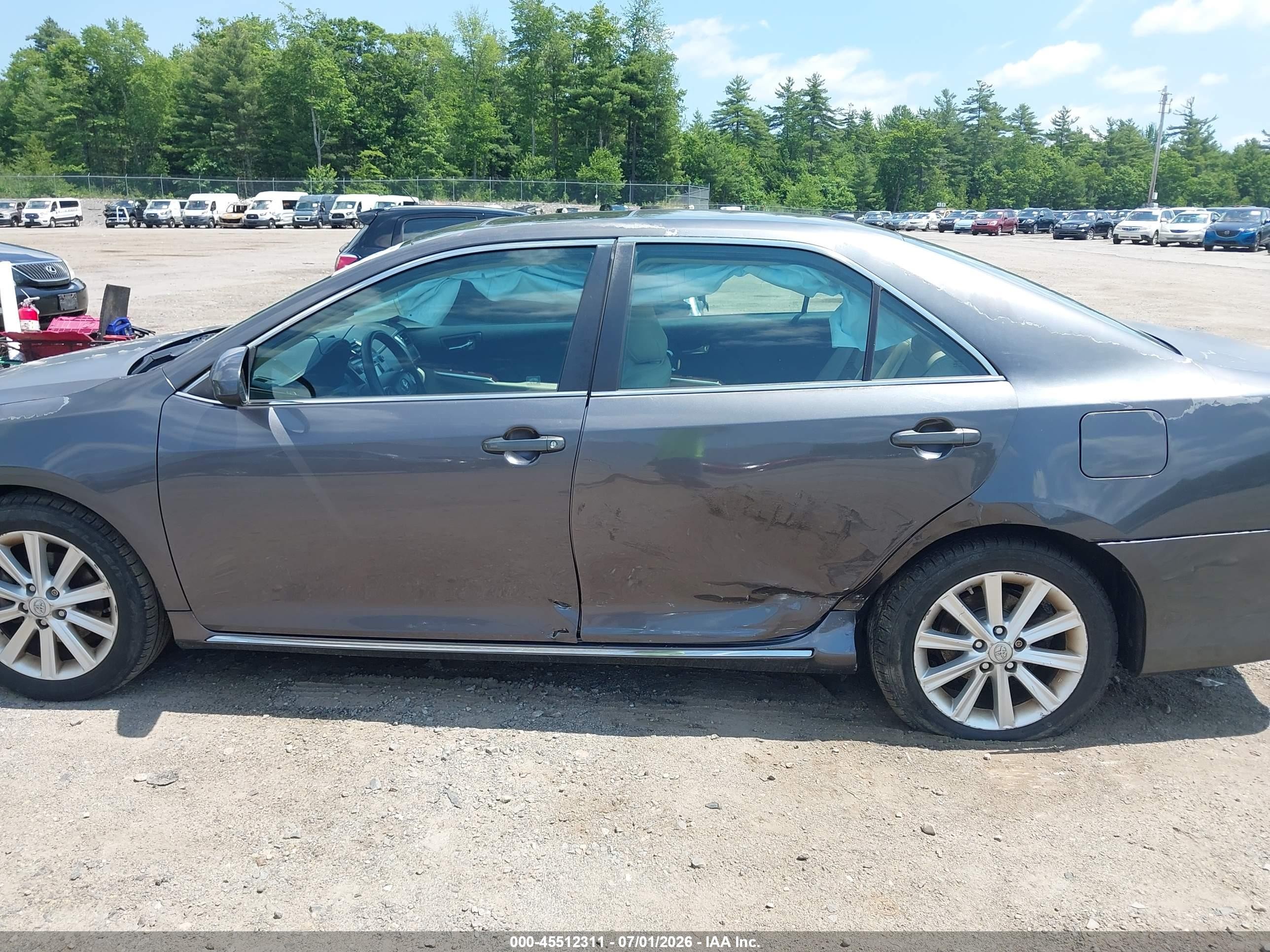 2013 Toyota Camry Xle Серый vin: 4T4BF1FK6DR336144