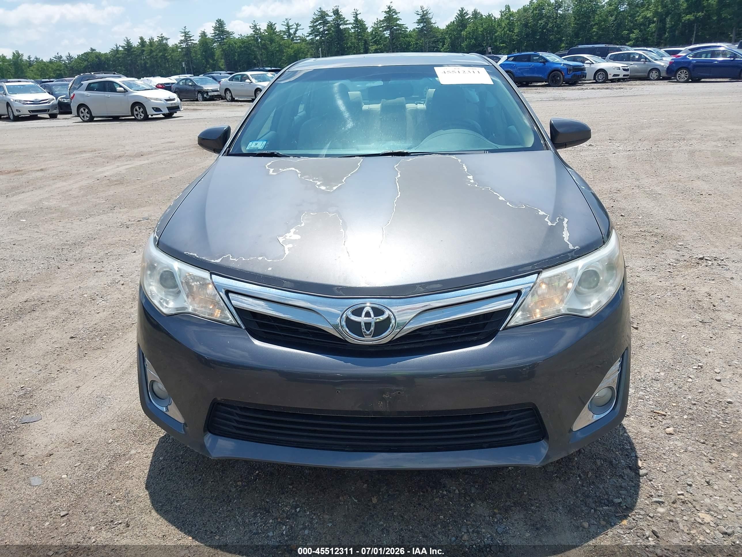 2013 Toyota Camry Xle Серый vin: 4T4BF1FK6DR336144