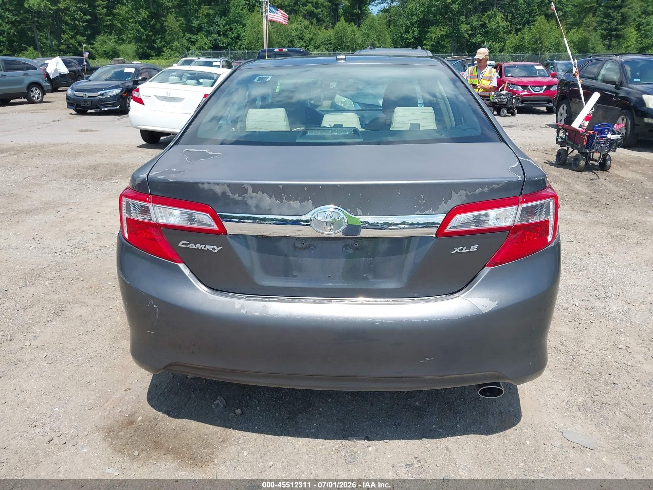 2013 Toyota Camry Xle Серый vin: 4T4BF1FK6DR336144