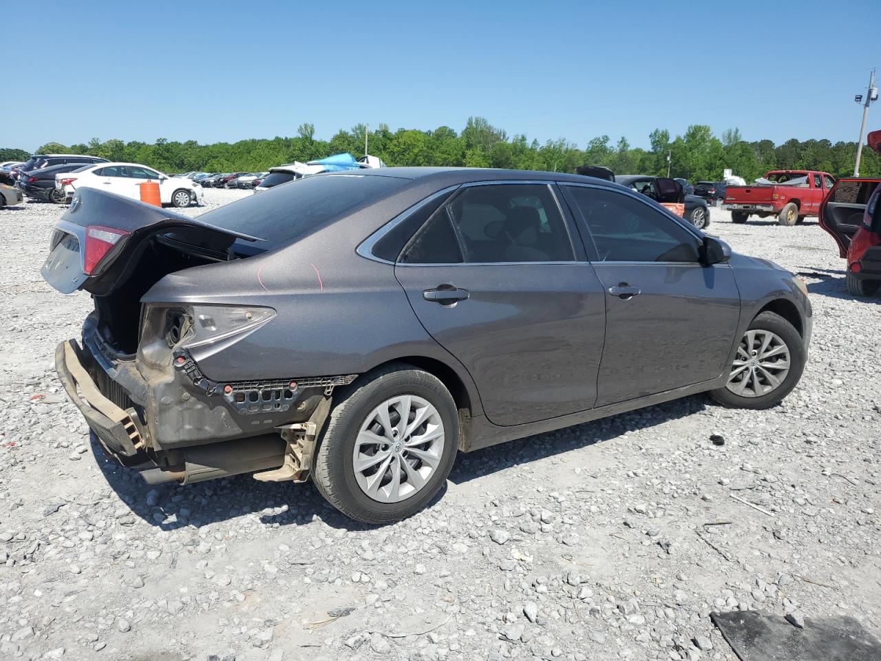 2015 Toyota Camry Le Gray vin: 4T4BF1FK6FR455637