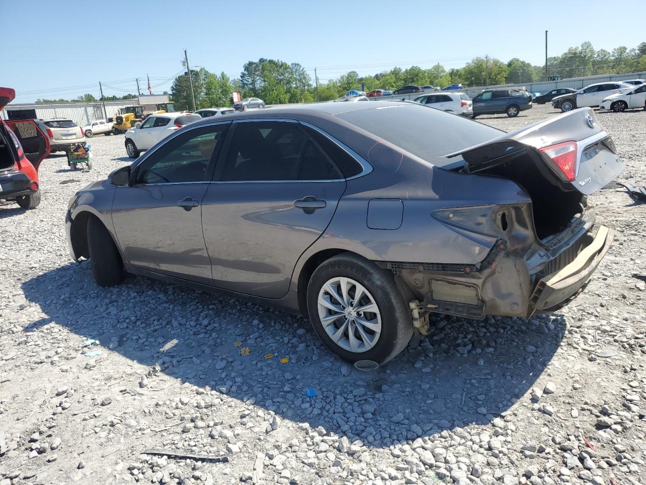 2015 Toyota Camry Le Gray vin: 4T4BF1FK6FR455637