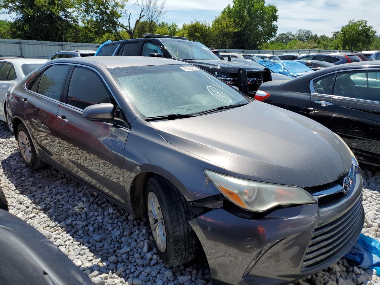 2015 Toyota Camry Le Gray vin: 4T4BF1FK6FR455637