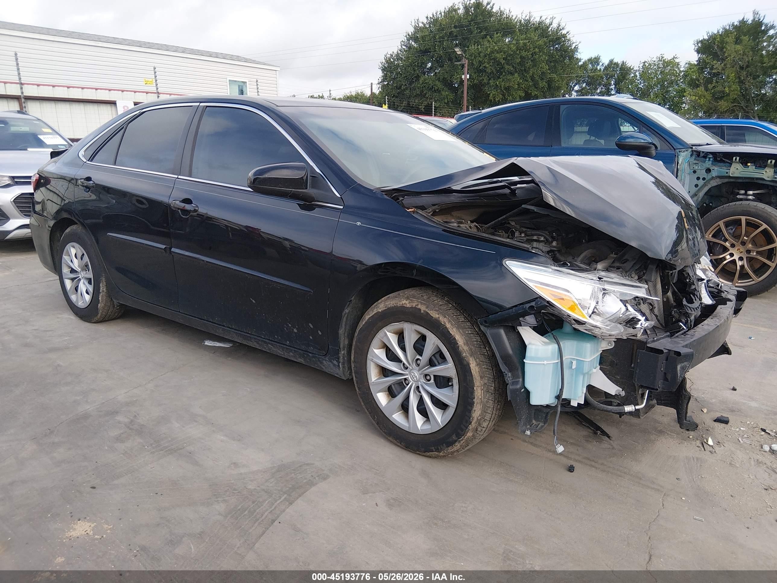 2015 Toyota Camry Le Black vin: 4T4BF1FK6FR475239