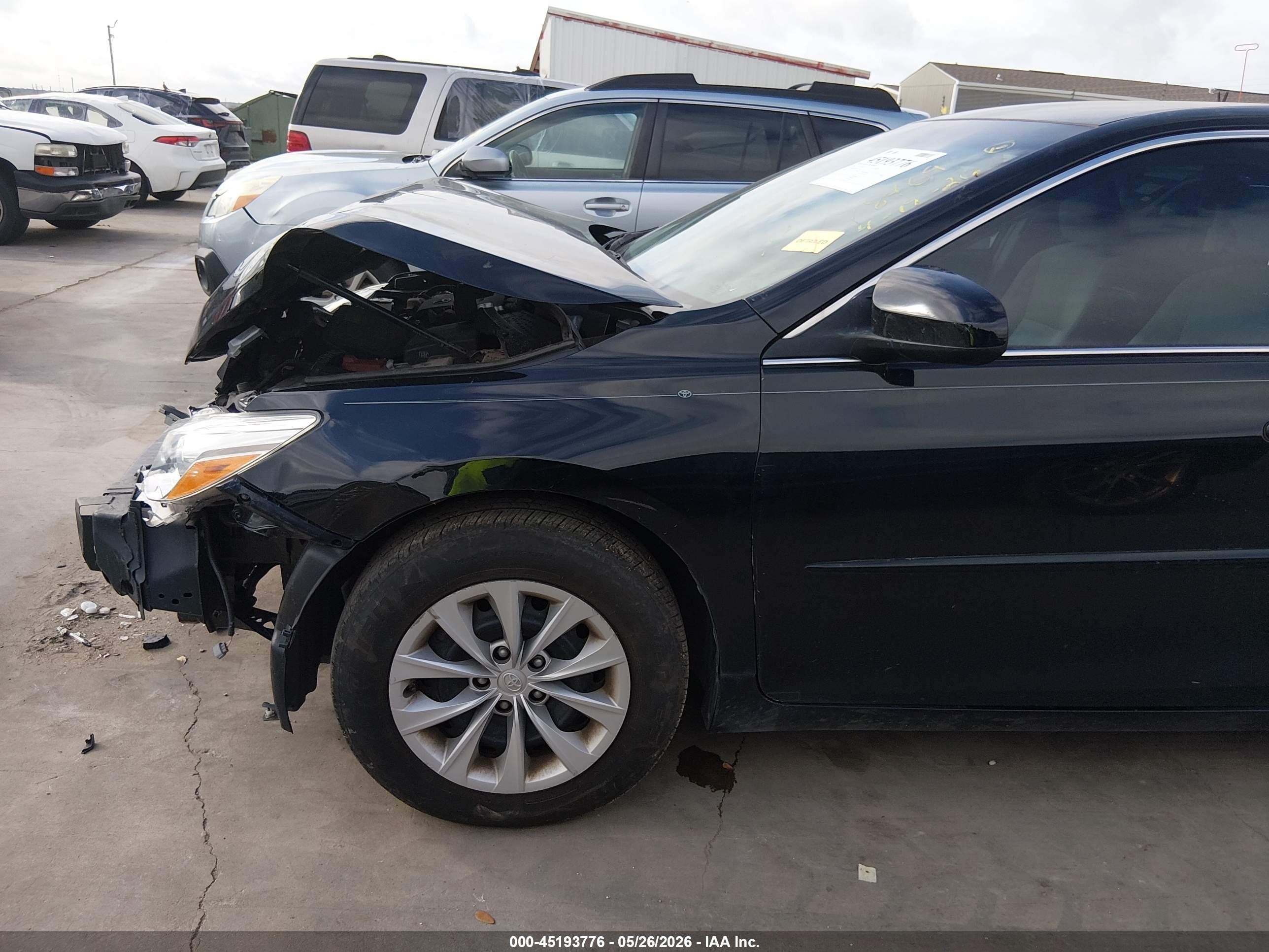 2015 Toyota Camry Le Black vin: 4T4BF1FK6FR475239