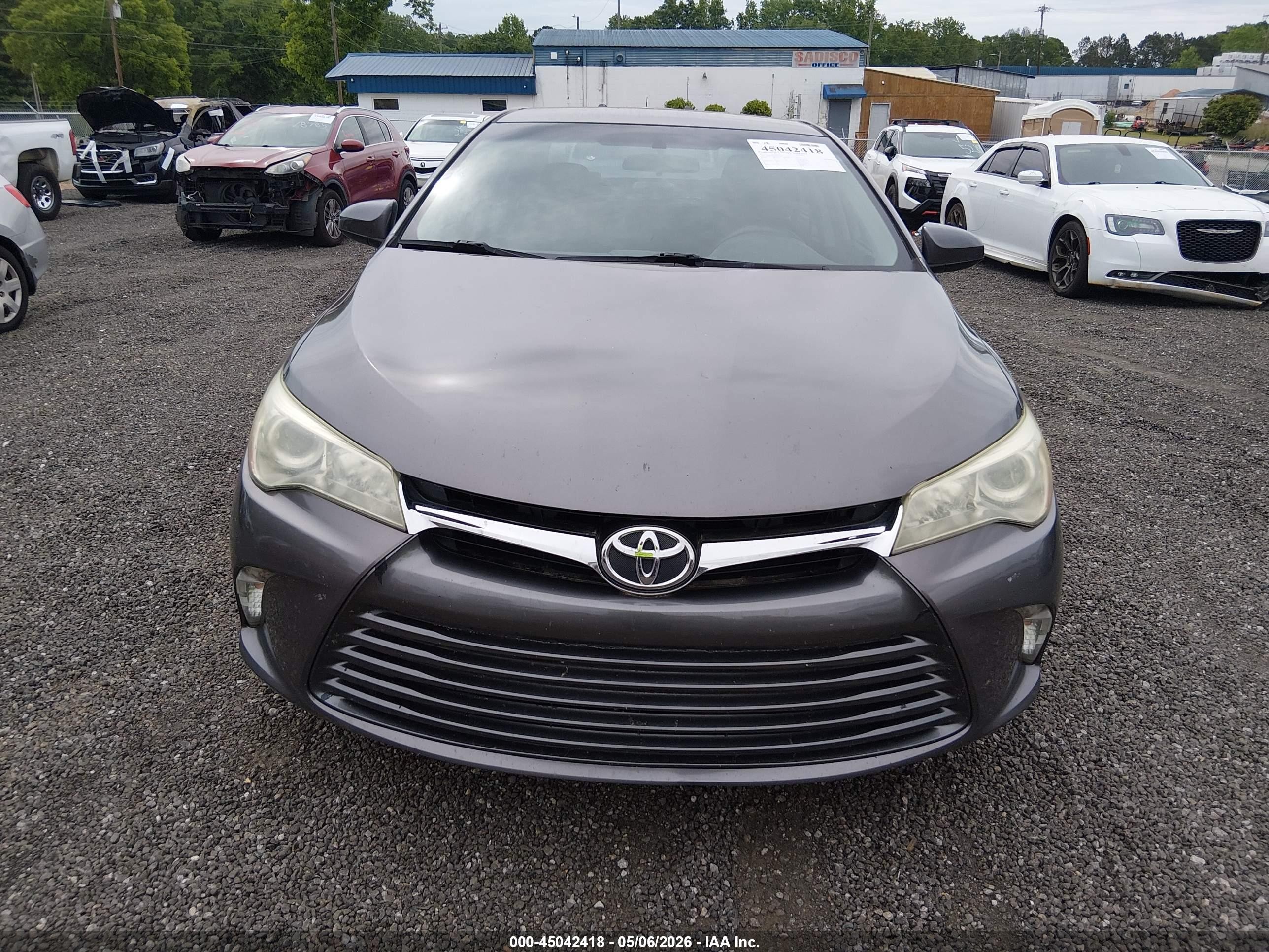 2015 Toyota Camry Le Gray vin: 4T4BF1FK6FR477248