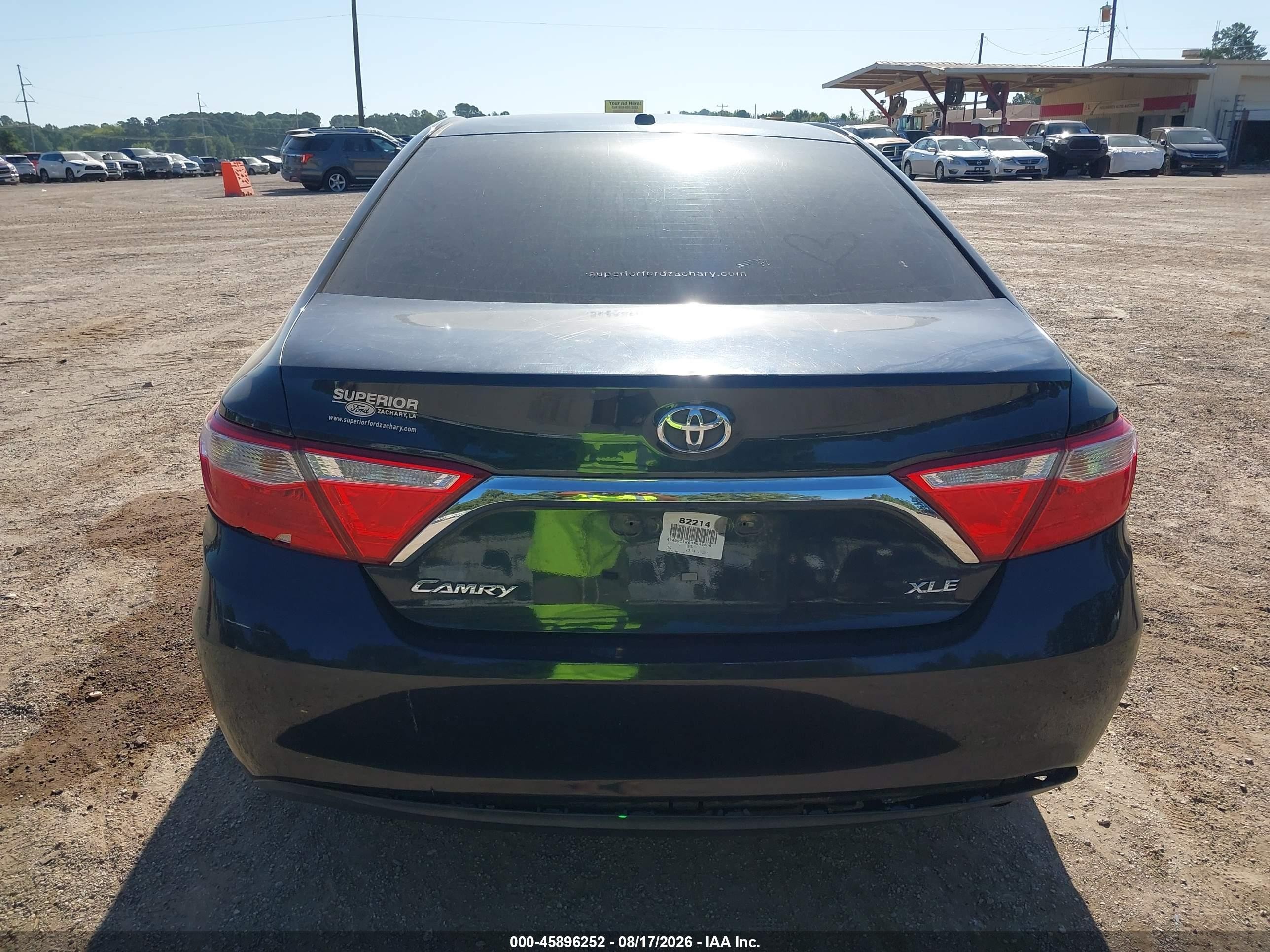 2016 Toyota Camry Xle Black vin: 4T4BF1FK6GR548806