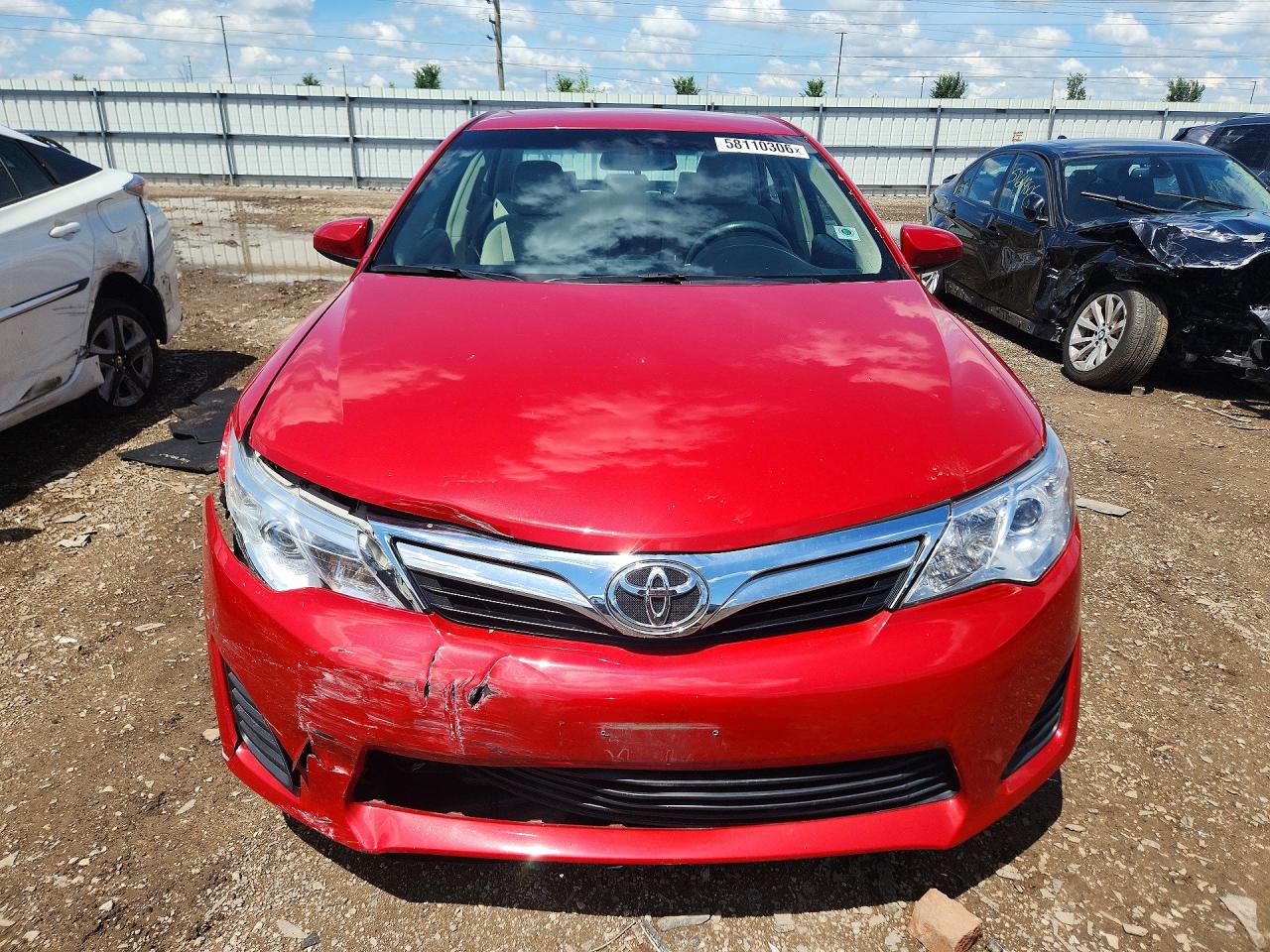 2012 Toyota Camry Le Red vin: 4T4BF1FK7CR165242