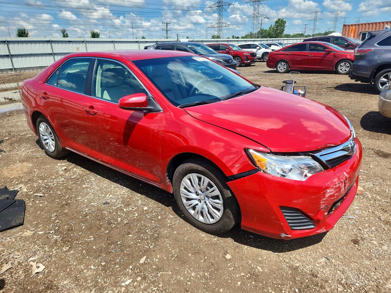 2012 Toyota Camry Le Red vin: 4T4BF1FK7CR165242