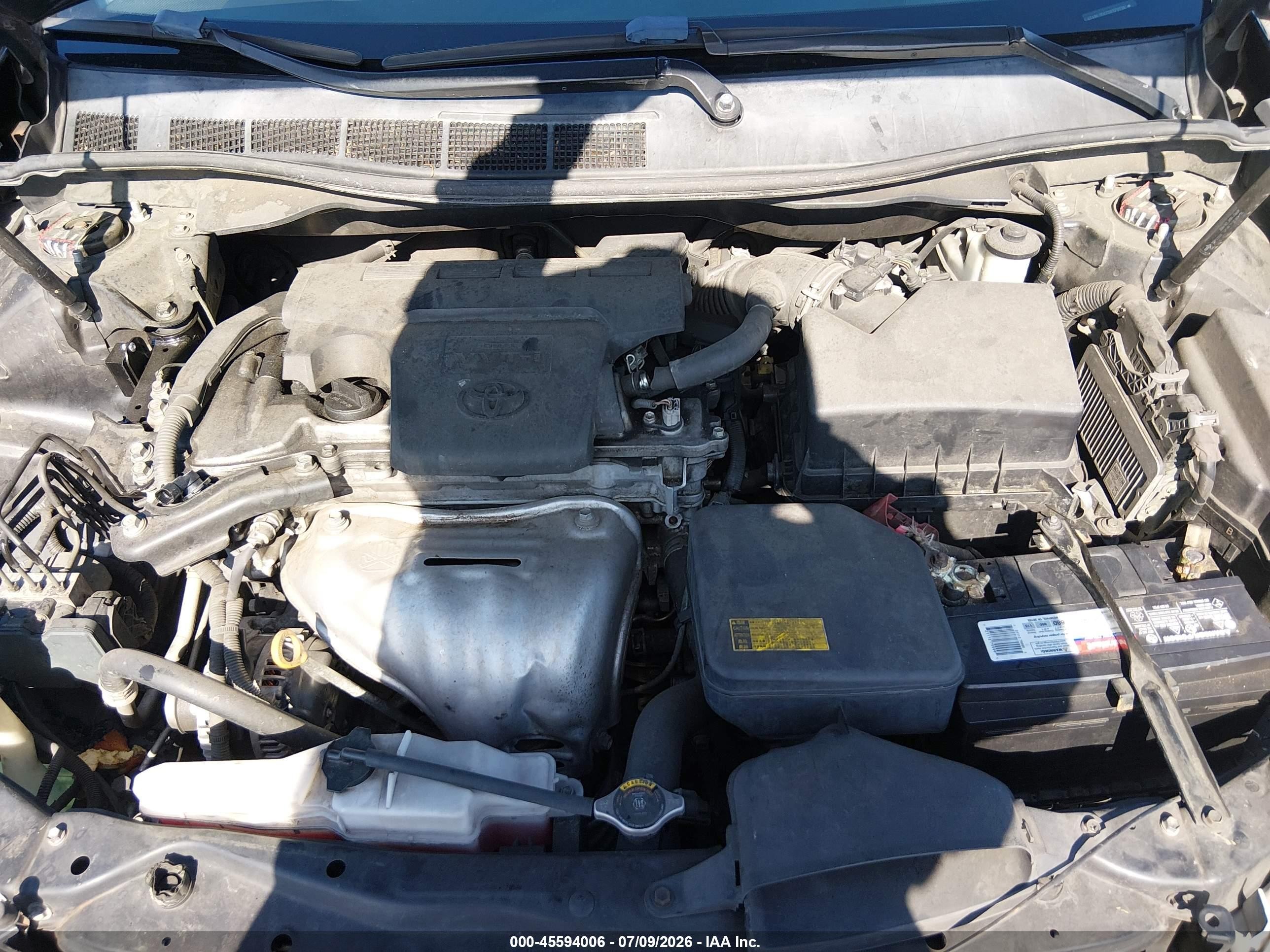 2012 Toyota Camry Le Черный vin: 4T4BF1FK7CR172238