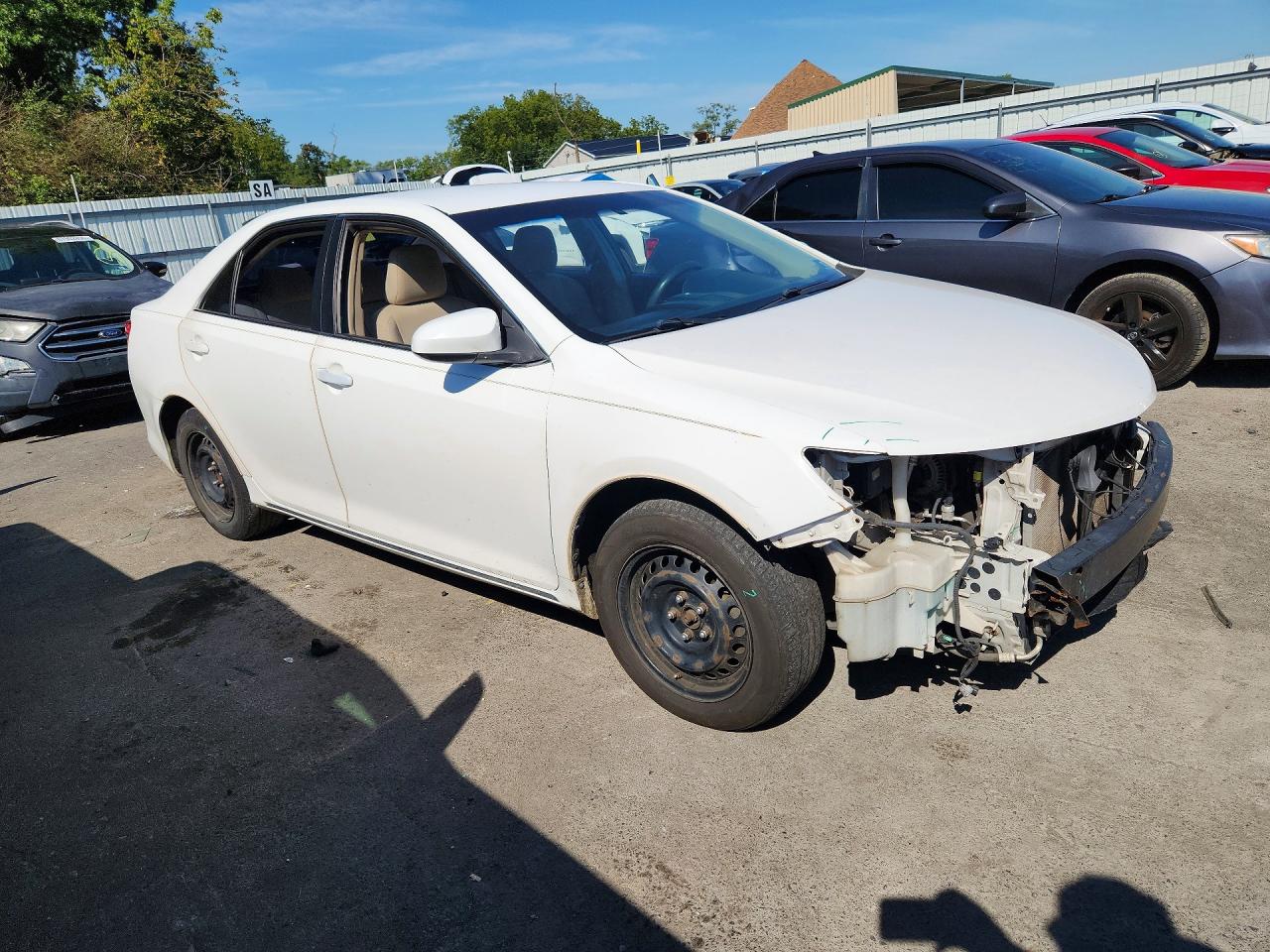 2012 Toyota Camry Le White vin: 4T4BF1FK7CR194580