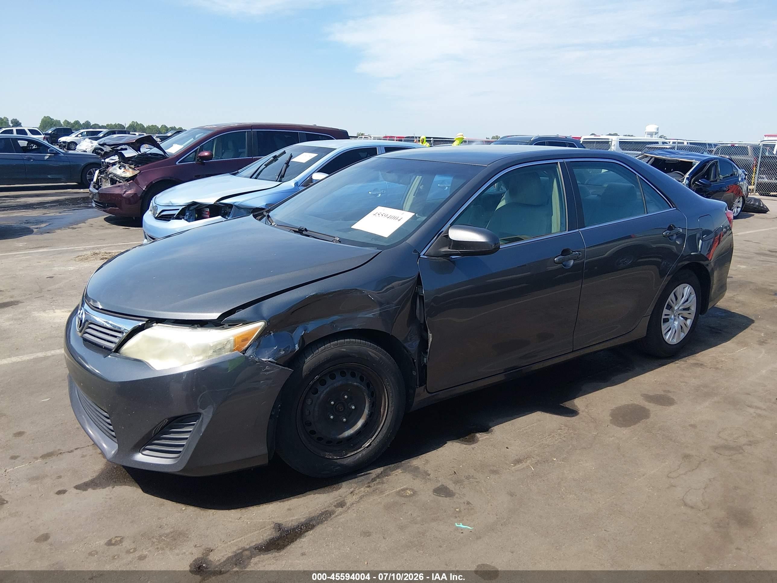 2012 Toyota Camry L Gray vin: 4T4BF1FK7CR196412