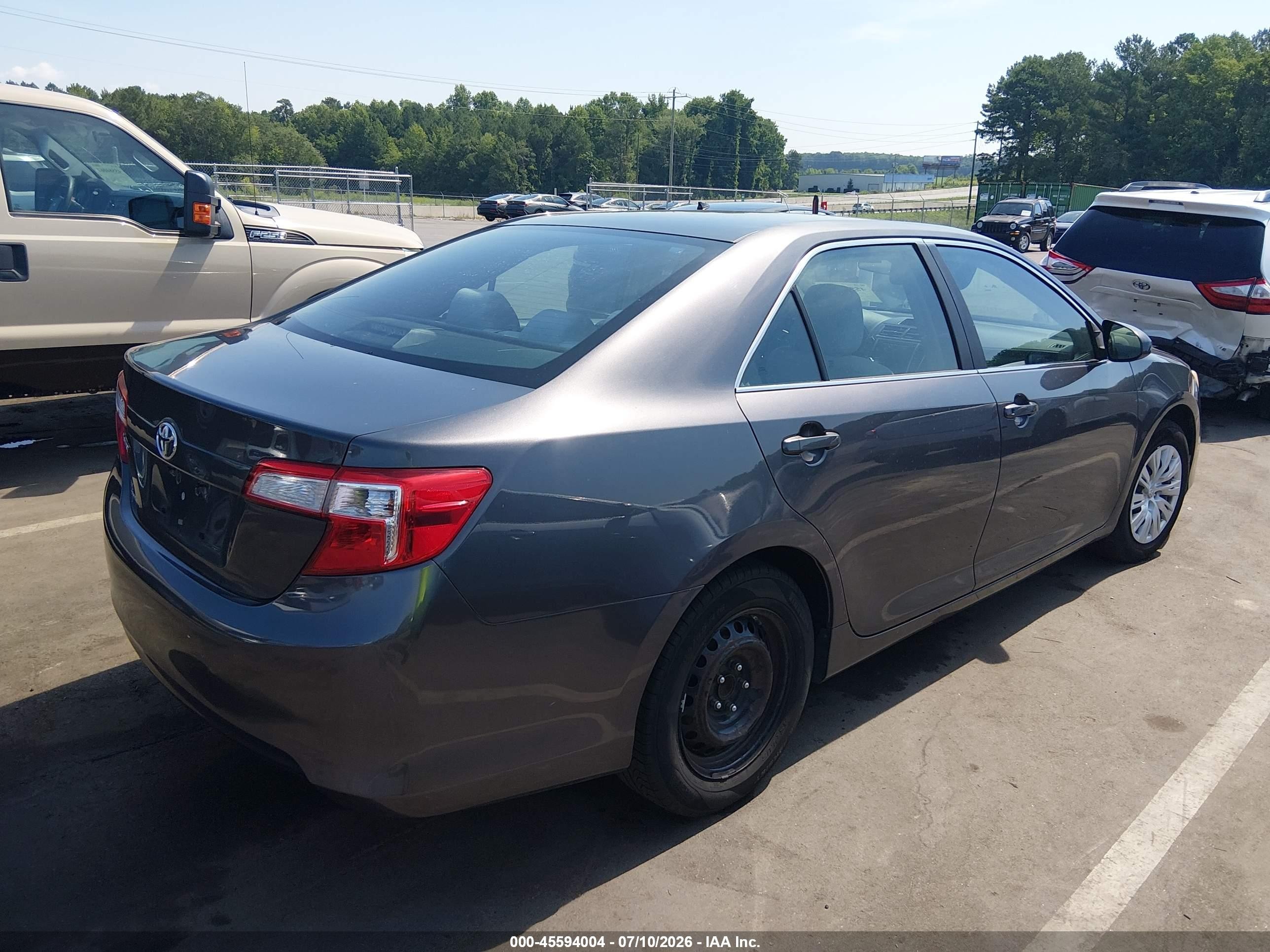 2012 Toyota Camry L Gray vin: 4T4BF1FK7CR196412