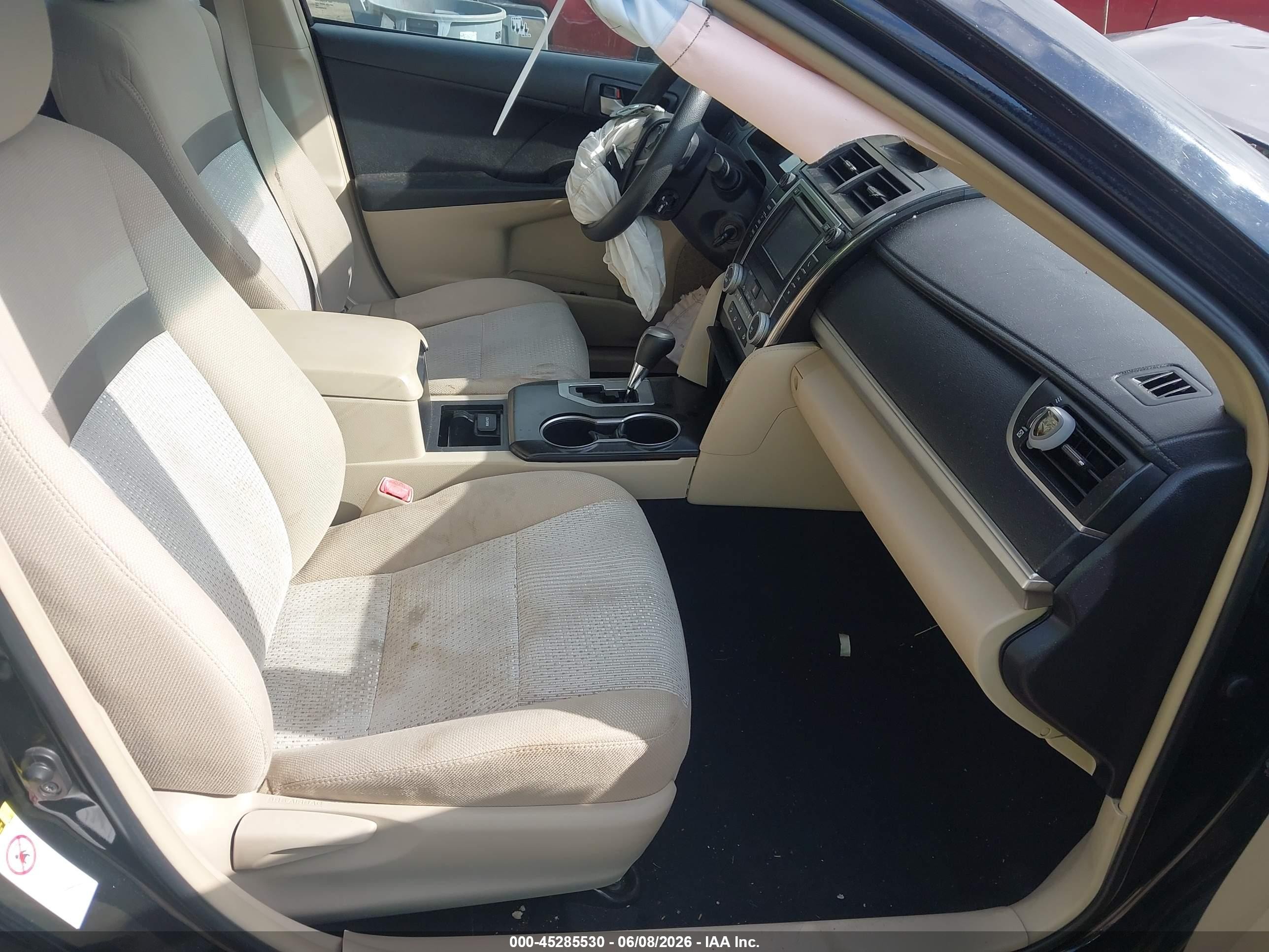2012 Toyota Camry Le Black vin: 4T4BF1FK7CR198600