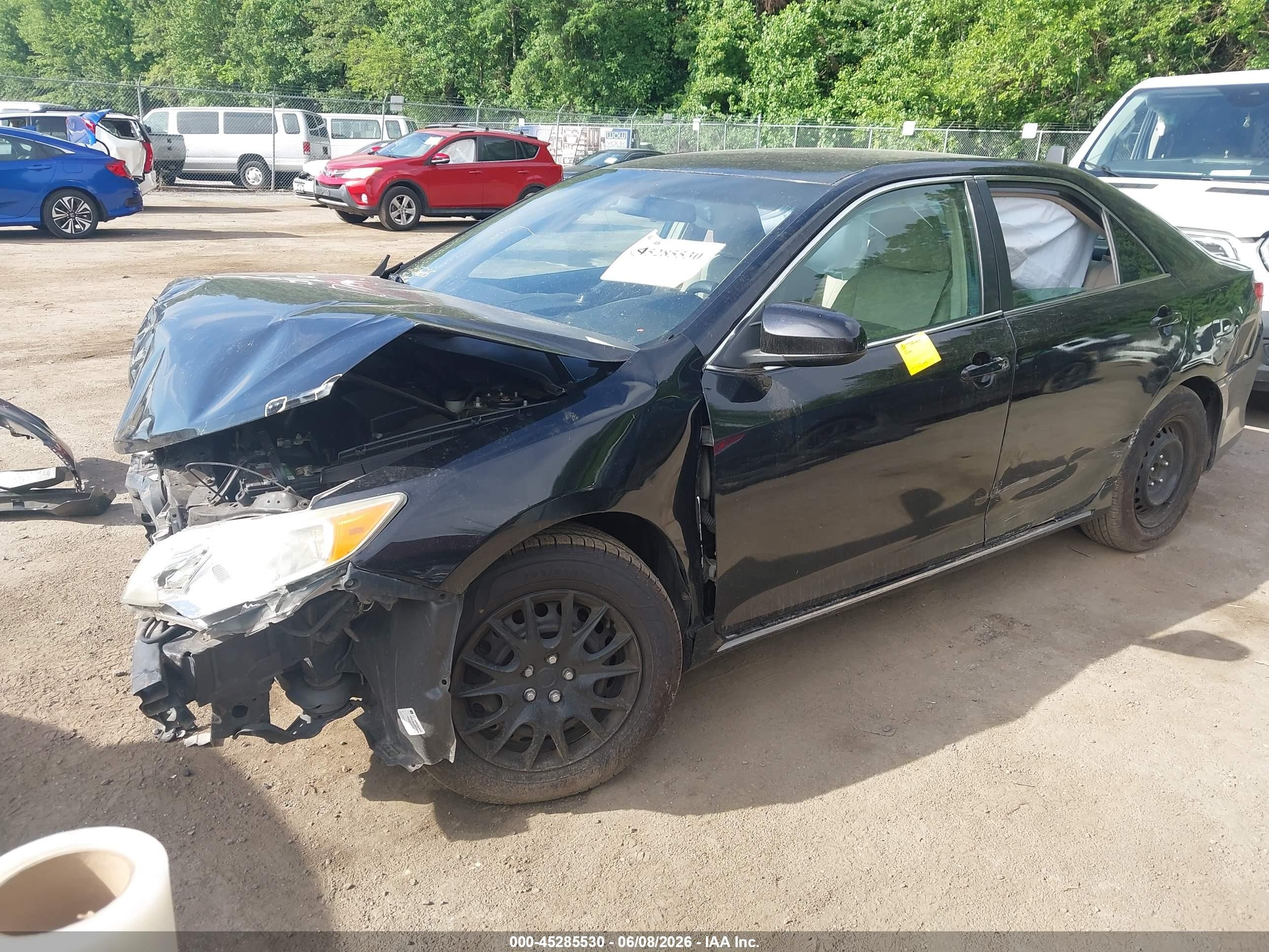 2012 Toyota Camry Le Black vin: 4T4BF1FK7CR198600