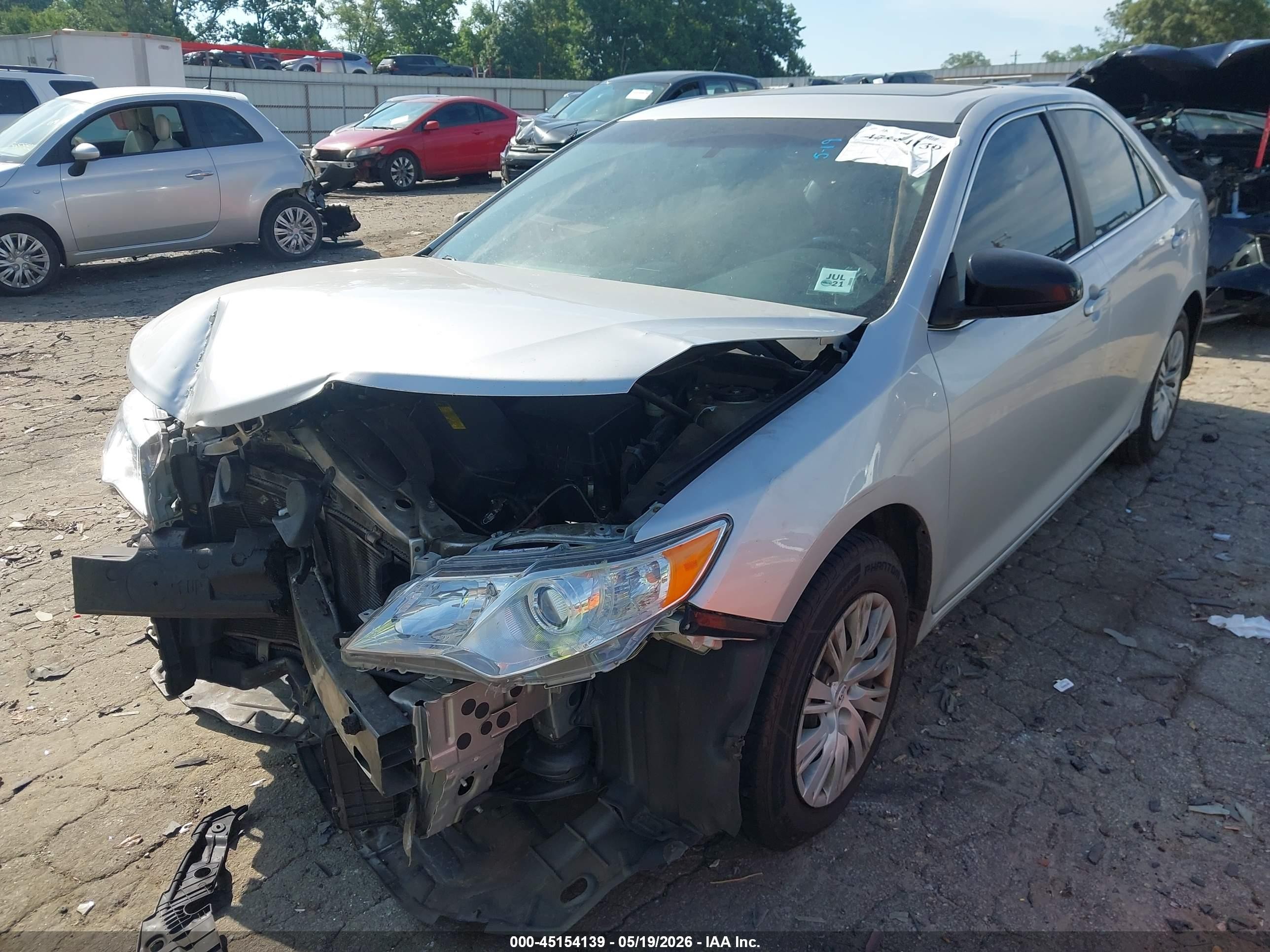 2012 Toyota Camry Le Silver vin: 4T4BF1FK7CR211300