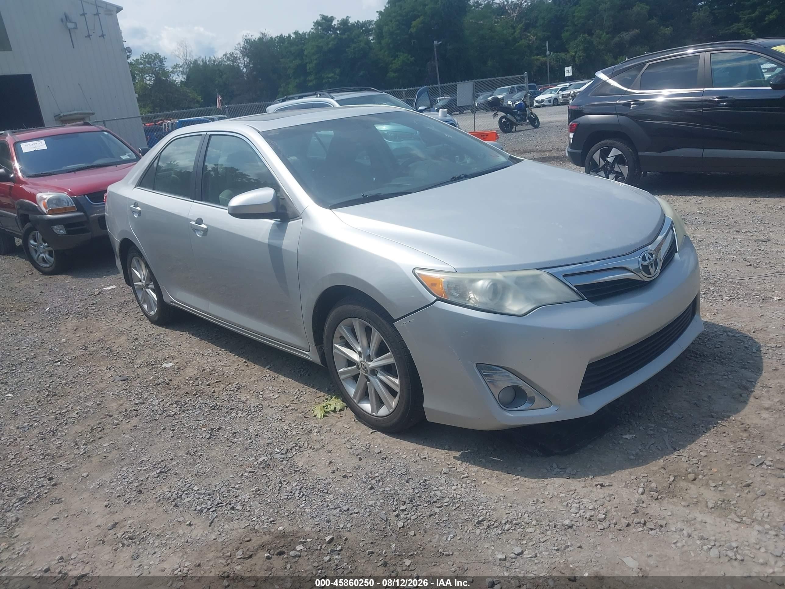 2012 Toyota Camry Xle Silver vin: 4T4BF1FK7CR216609