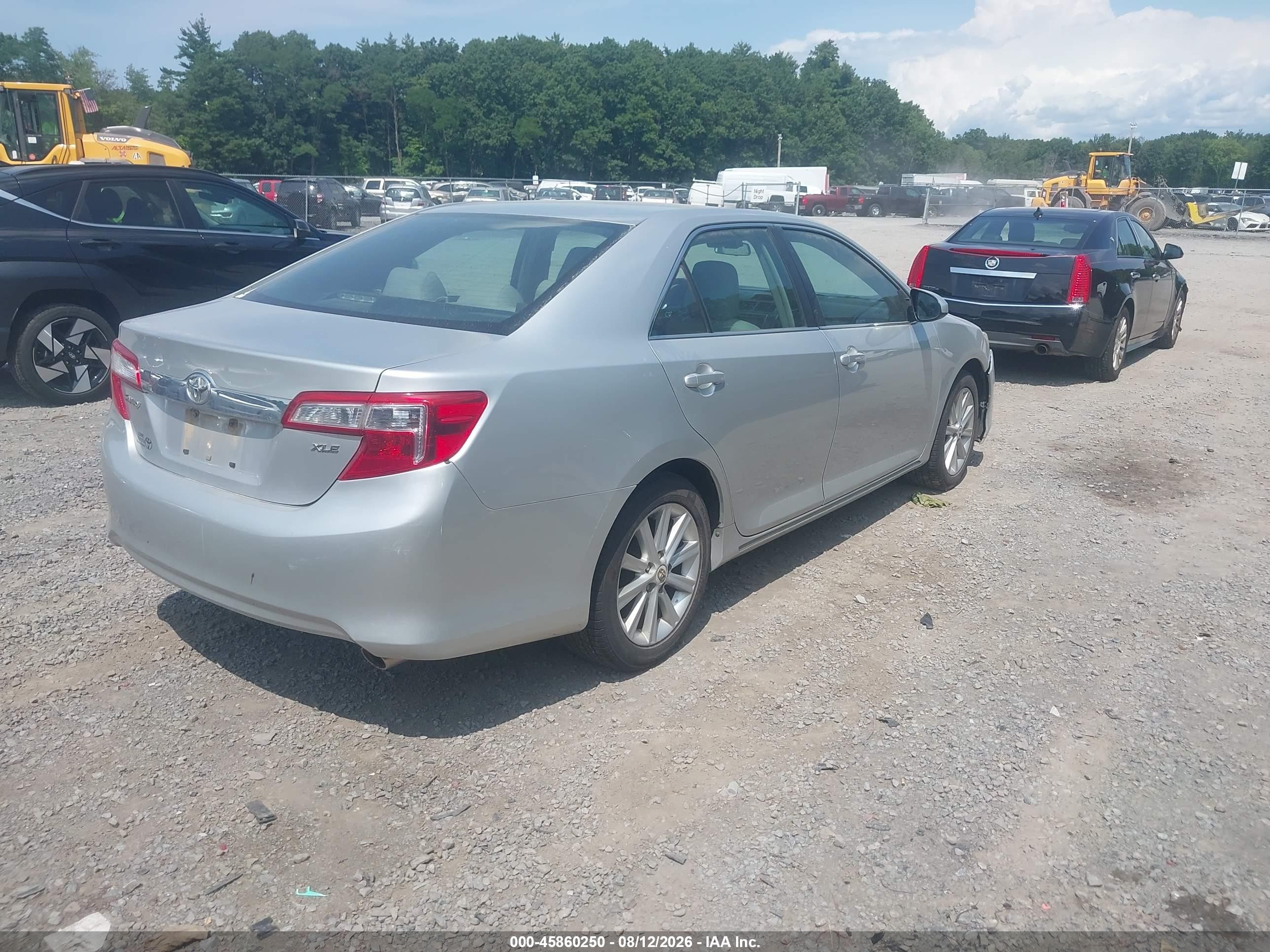 2012 Toyota Camry Xle Silver vin: 4T4BF1FK7CR216609