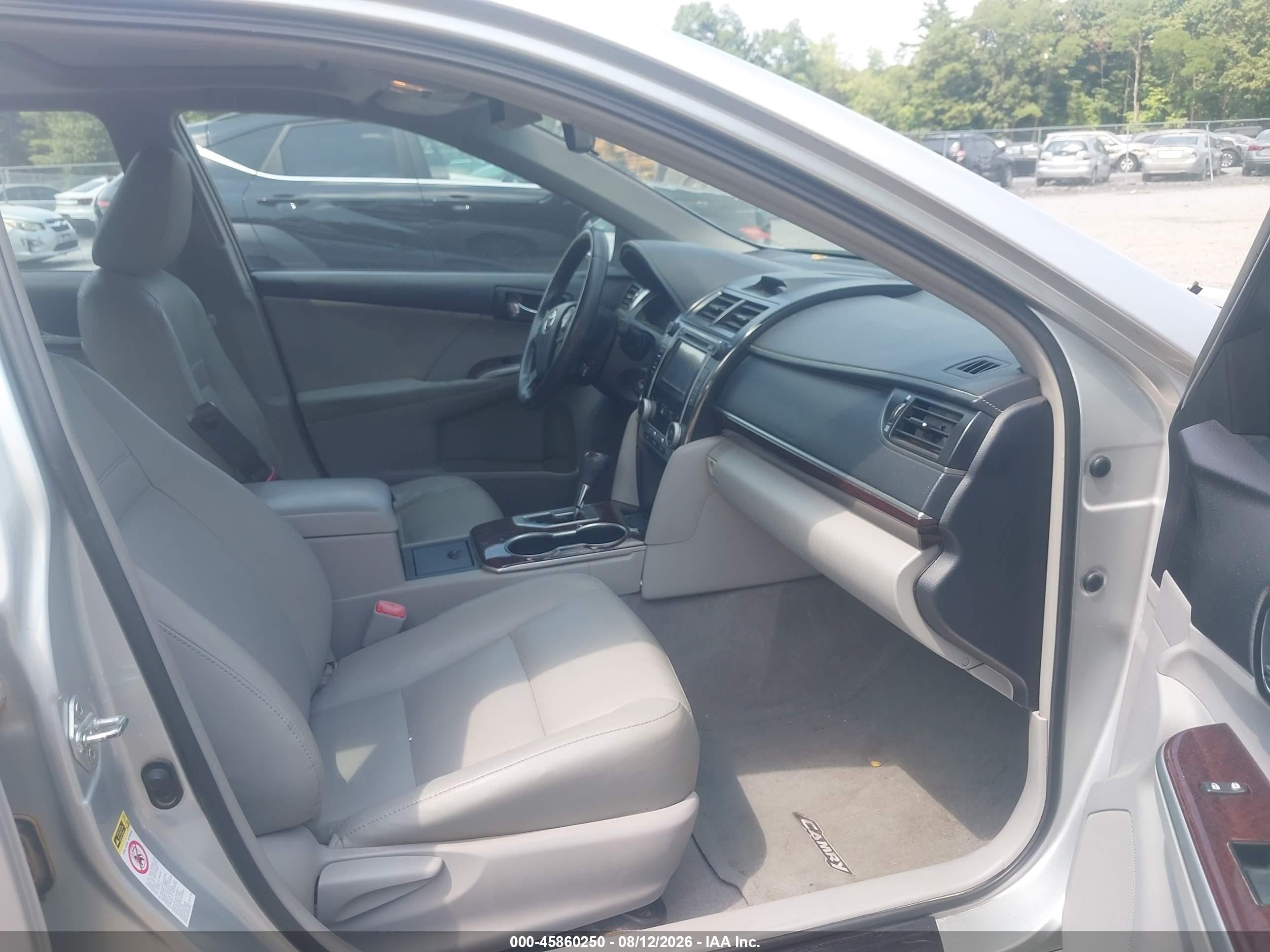2012 Toyota Camry Xle Silver vin: 4T4BF1FK7CR216609