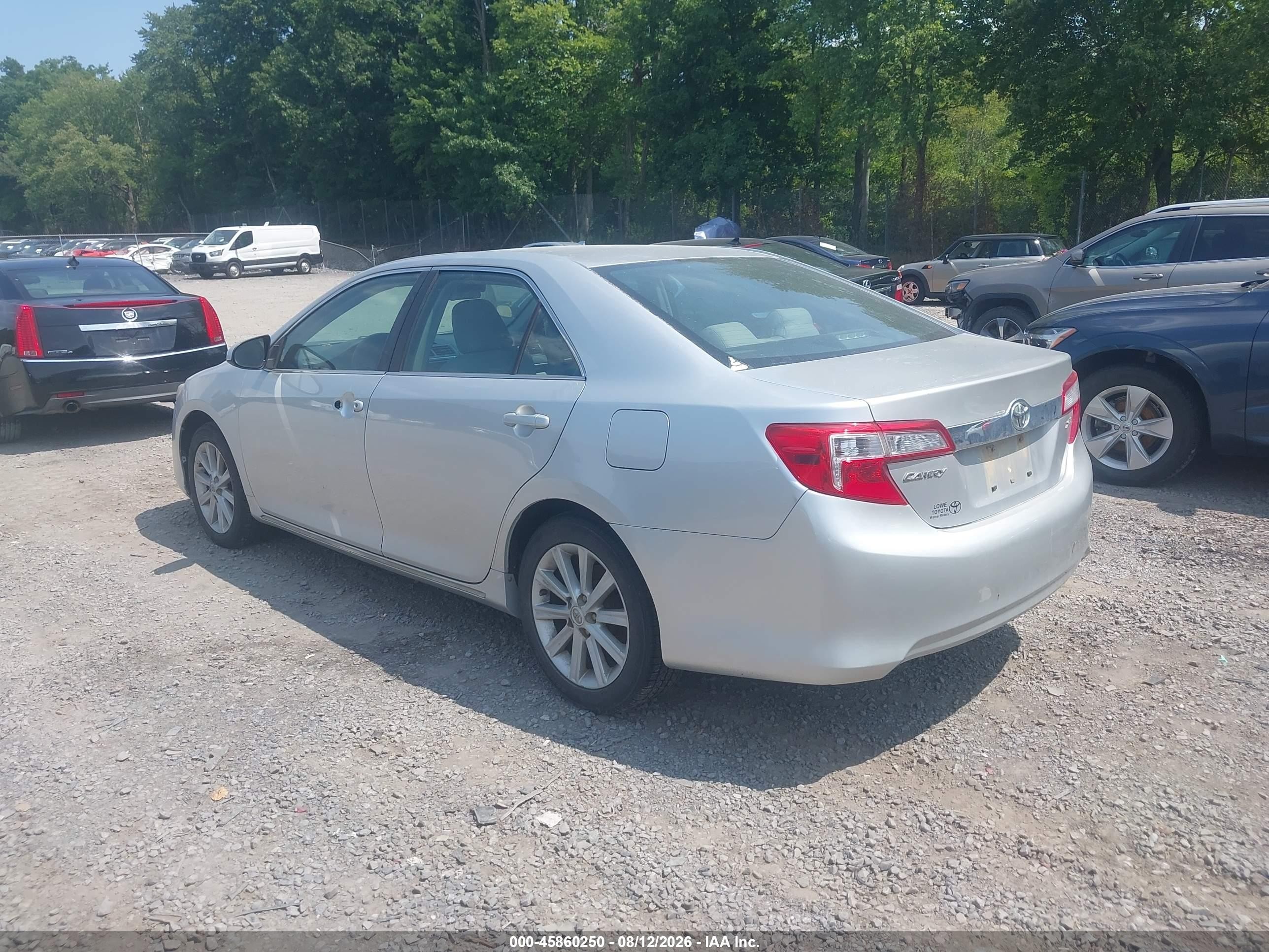 2012 Toyota Camry Xle Silver vin: 4T4BF1FK7CR216609